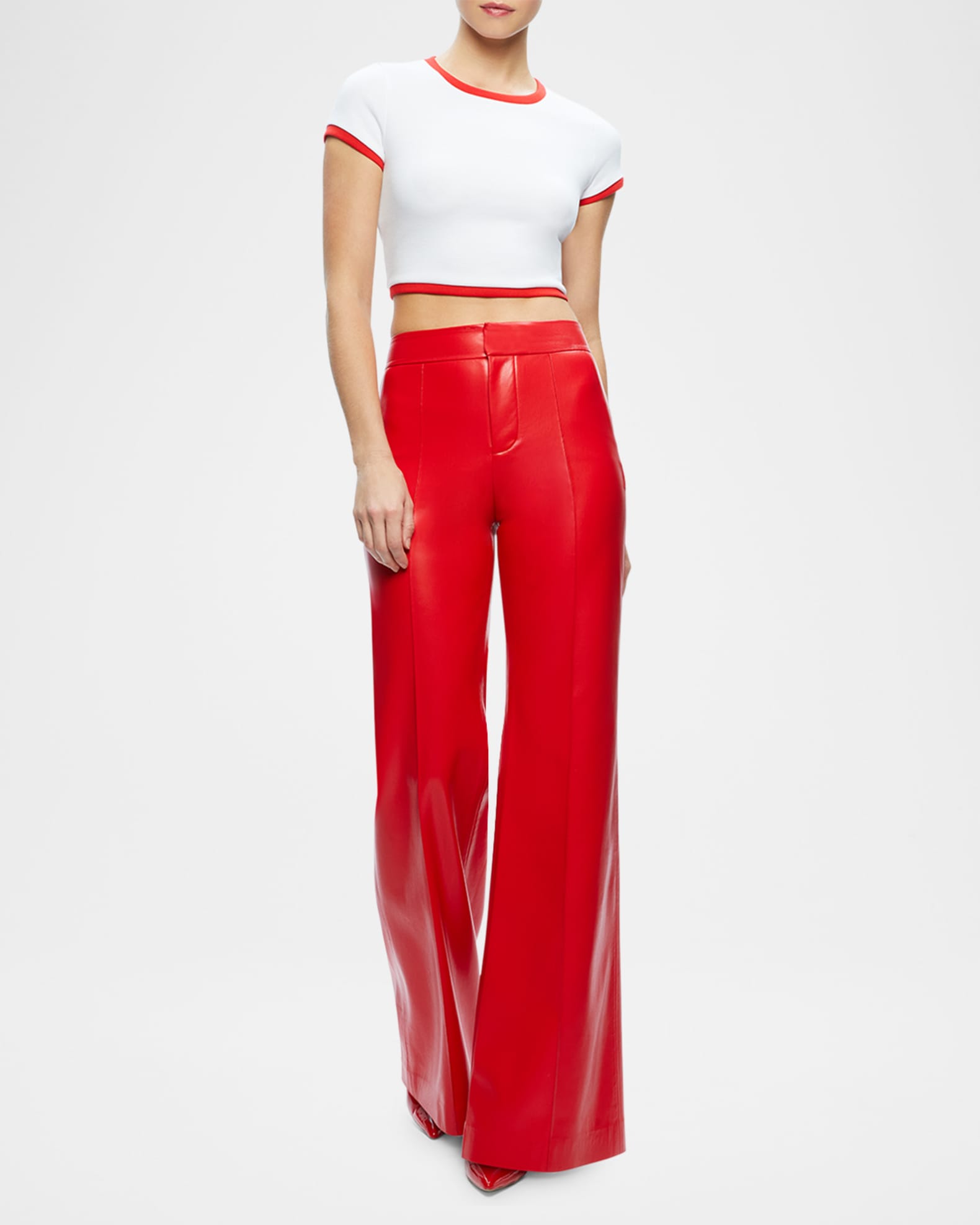 Dylan High-Rise Vegan Leather Pants 1