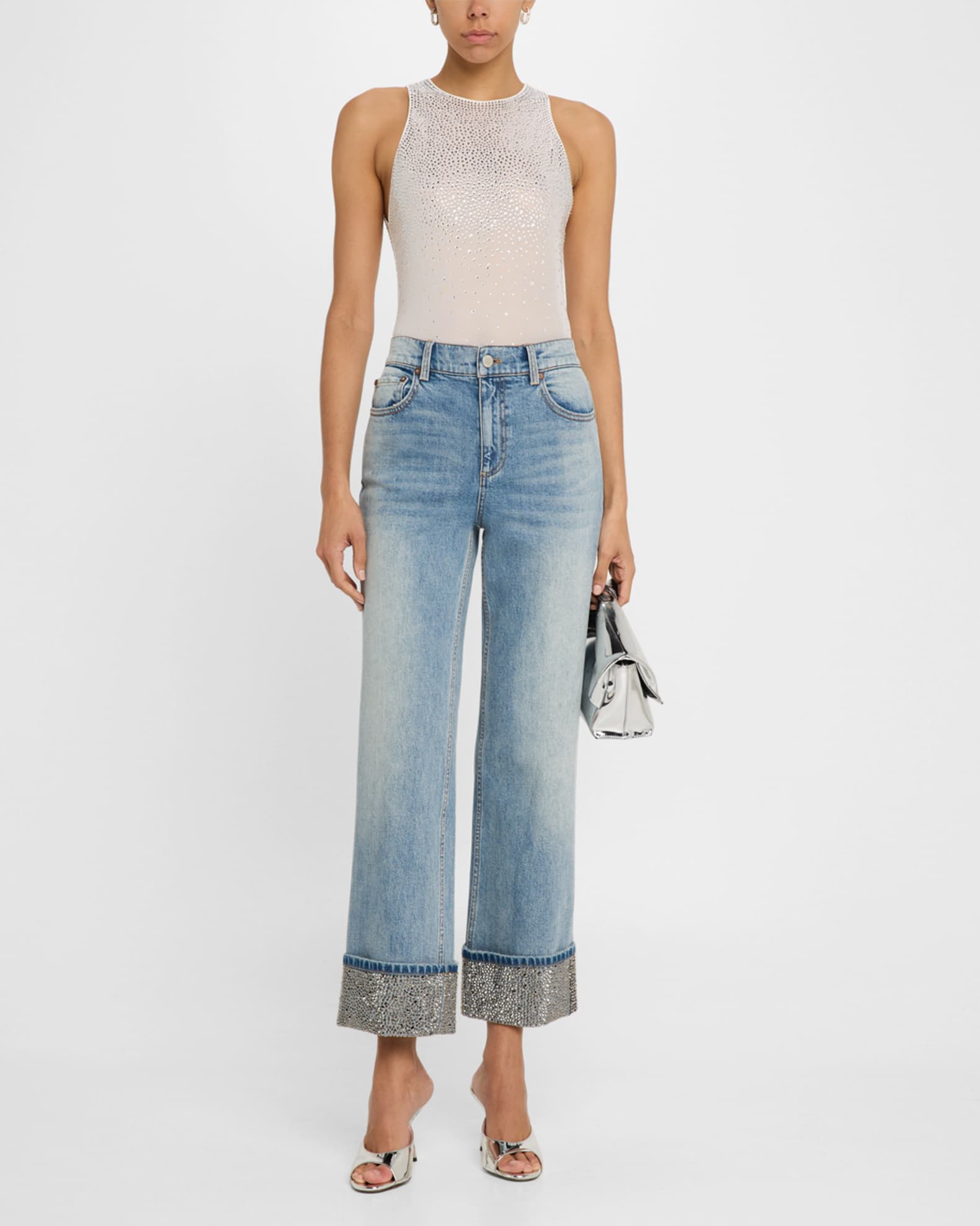 Pania Embellished Mesh Tank Top 1