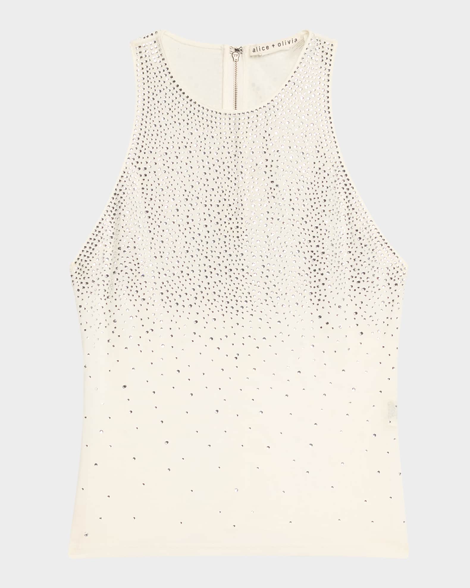 Pania Embellished Mesh Tank Top 0