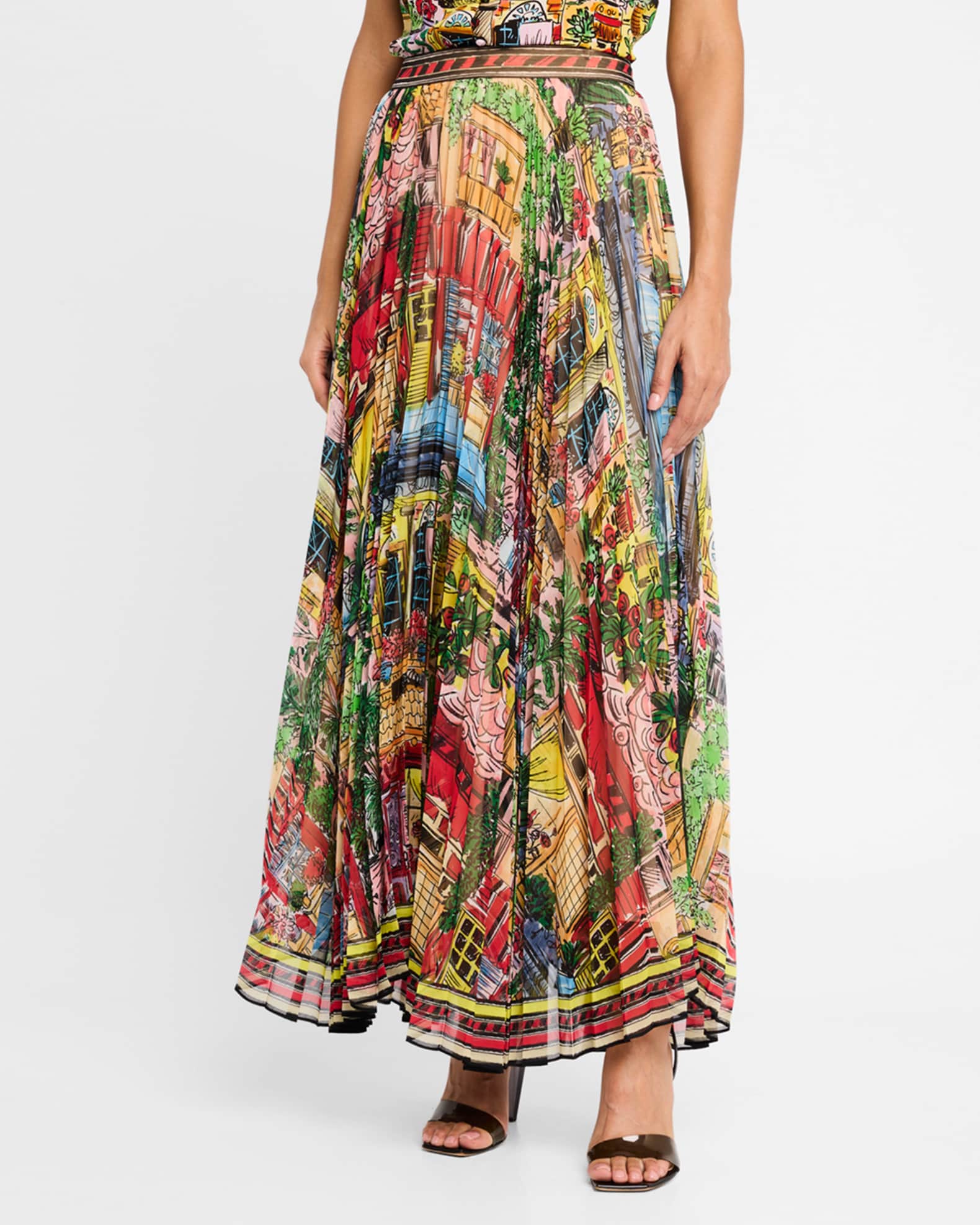 Katz pleated maxi skirt cheap