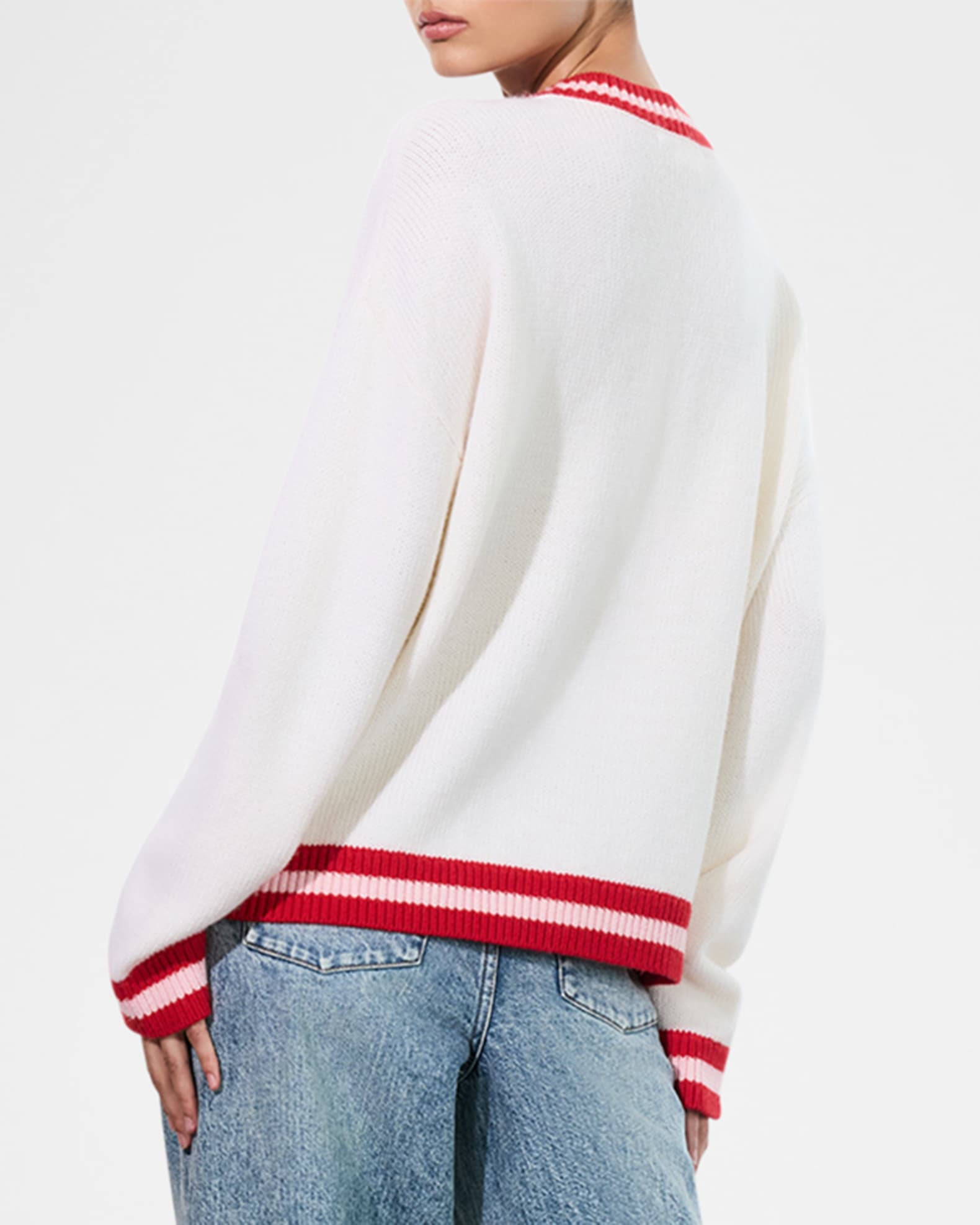 Alice + Olivia Ogden Apres Wool-Blend Sweater | Neiman Marcus