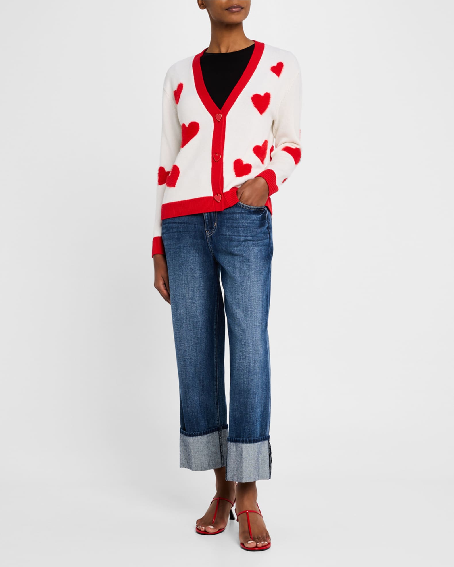 Bradley Heart Wool-Blend Cardigan 1