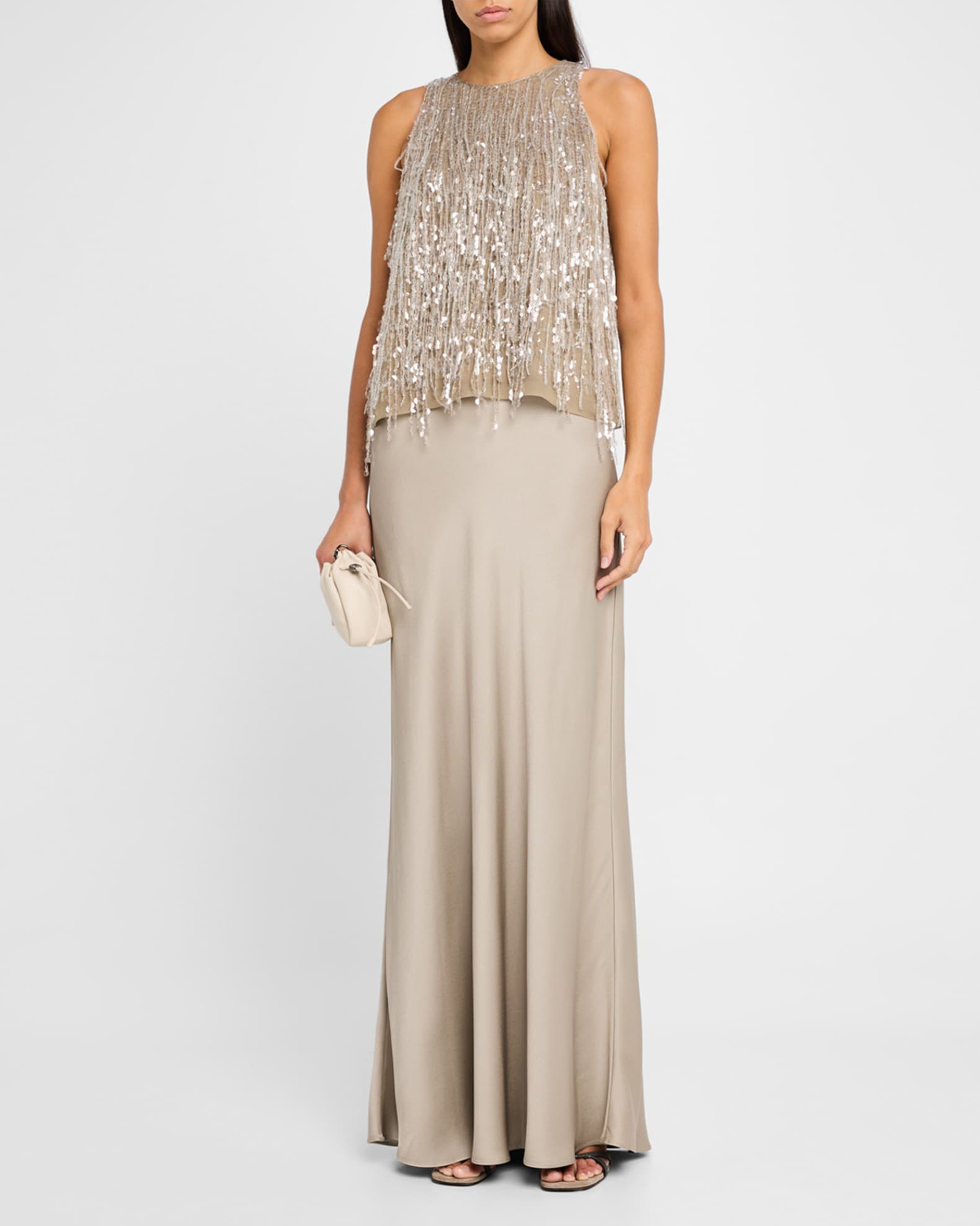 Satin Cady Maxi Mermaid Skirt 1