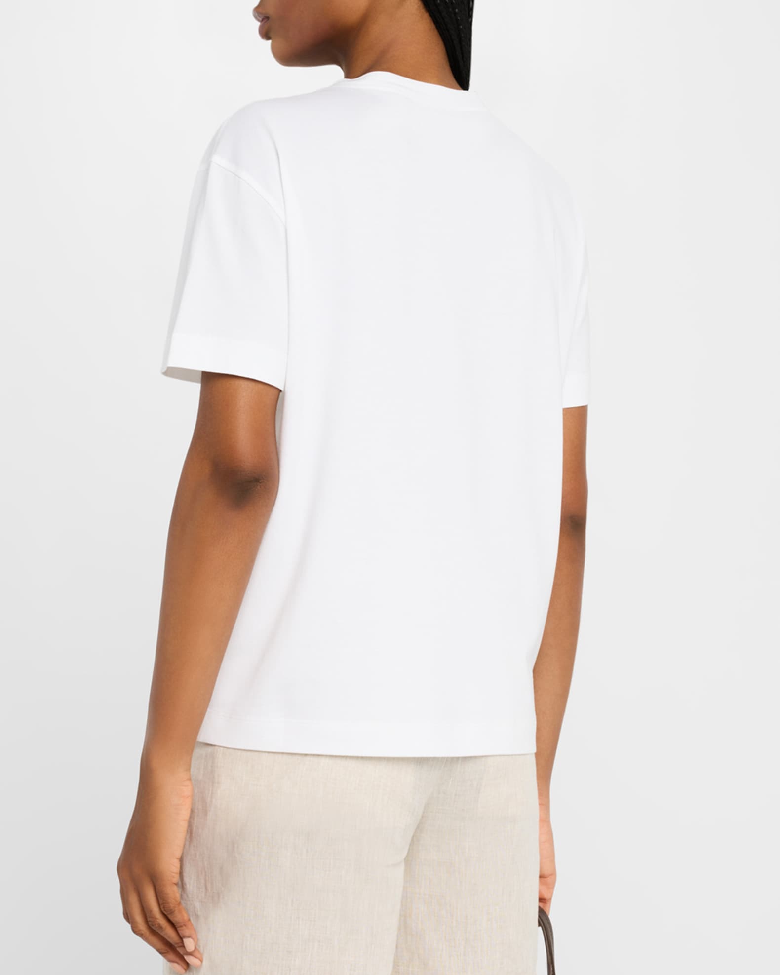 【関税＆送料込み】Brunello Cucinelli Monile Satin T-Shirt Monili silk-blend satin T-shirt in brown - Brunello
