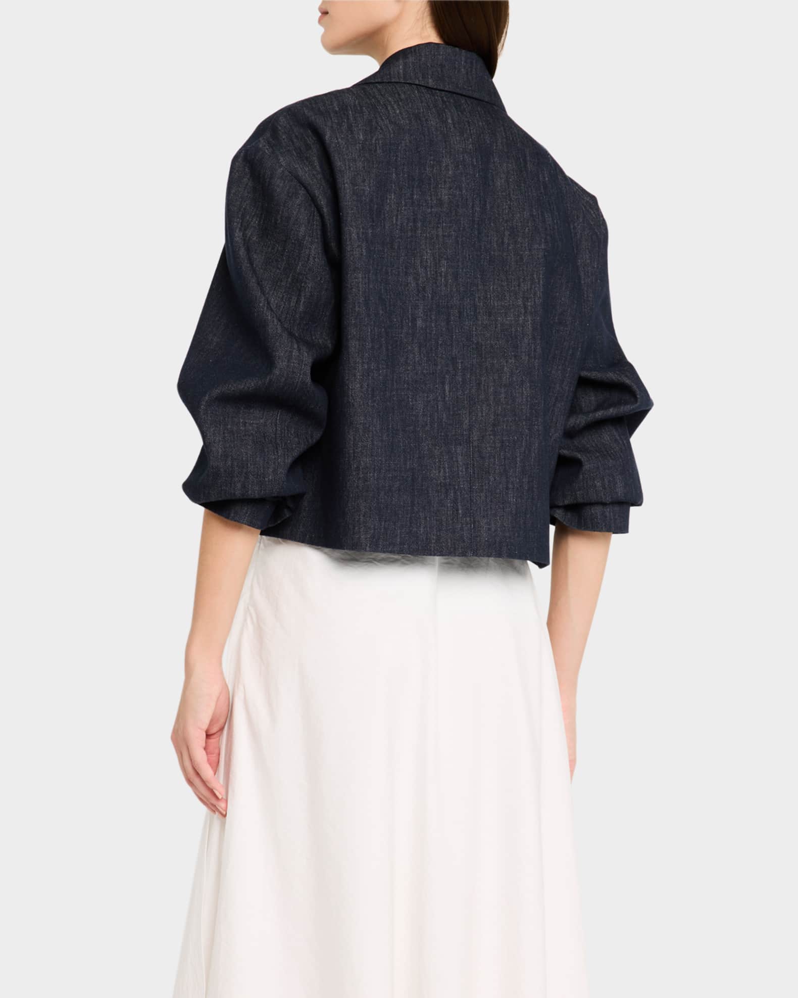 【関税&送料込】Brunello Cucinelli Cropped Denim Jacket BRUNELLO CUCINELLI Cropped denim jacket | NET-A-PORTER