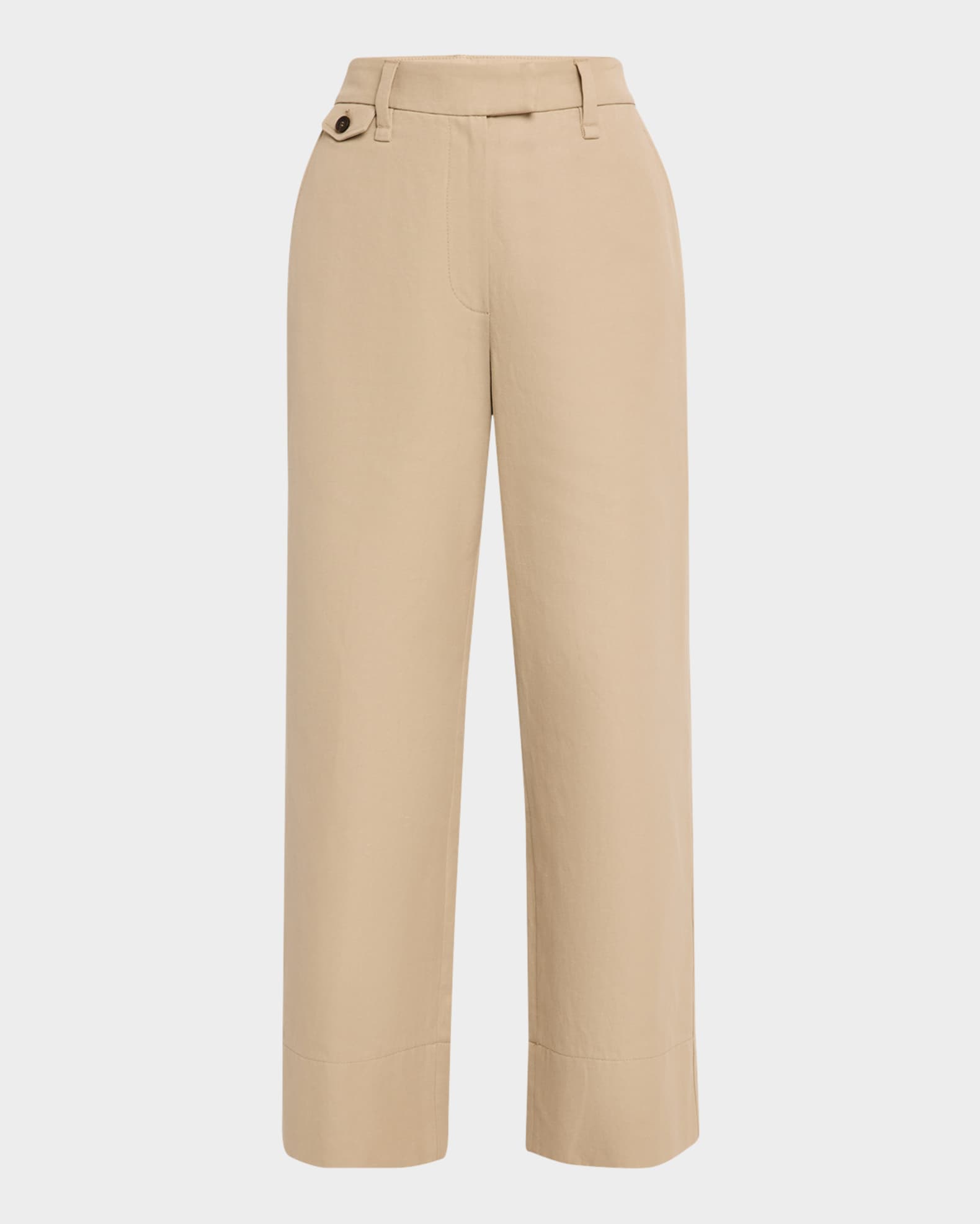 Wide leg cropped chino pants outlet