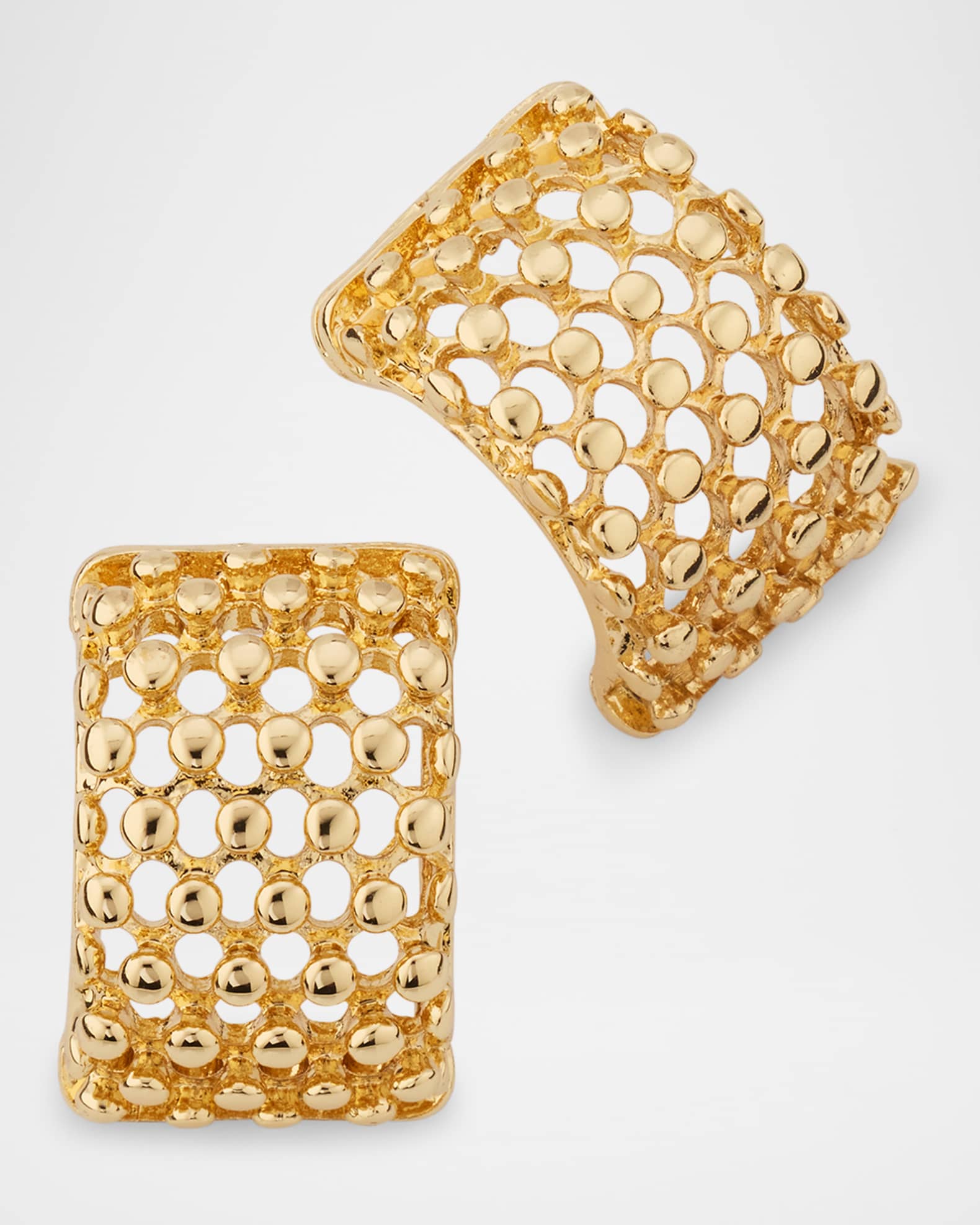 Devon Leigh Textured Gold Earrings Neiman Marcus