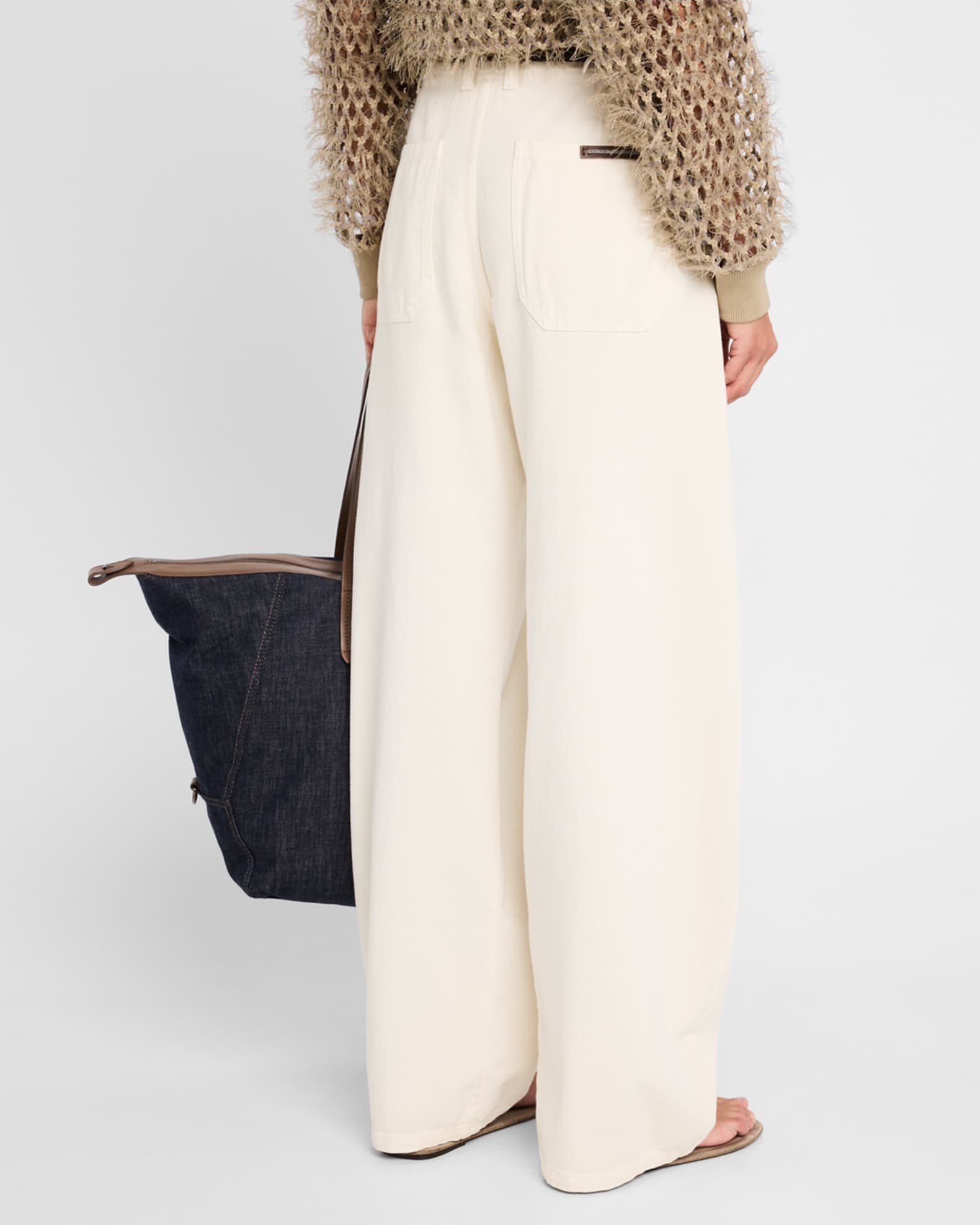デニム・ジーパン Brunello Cucinelli The Soft Curved Jea-Full Lenght Brunello Cucinelli The Soft Curved Jeafull Lenght In Black