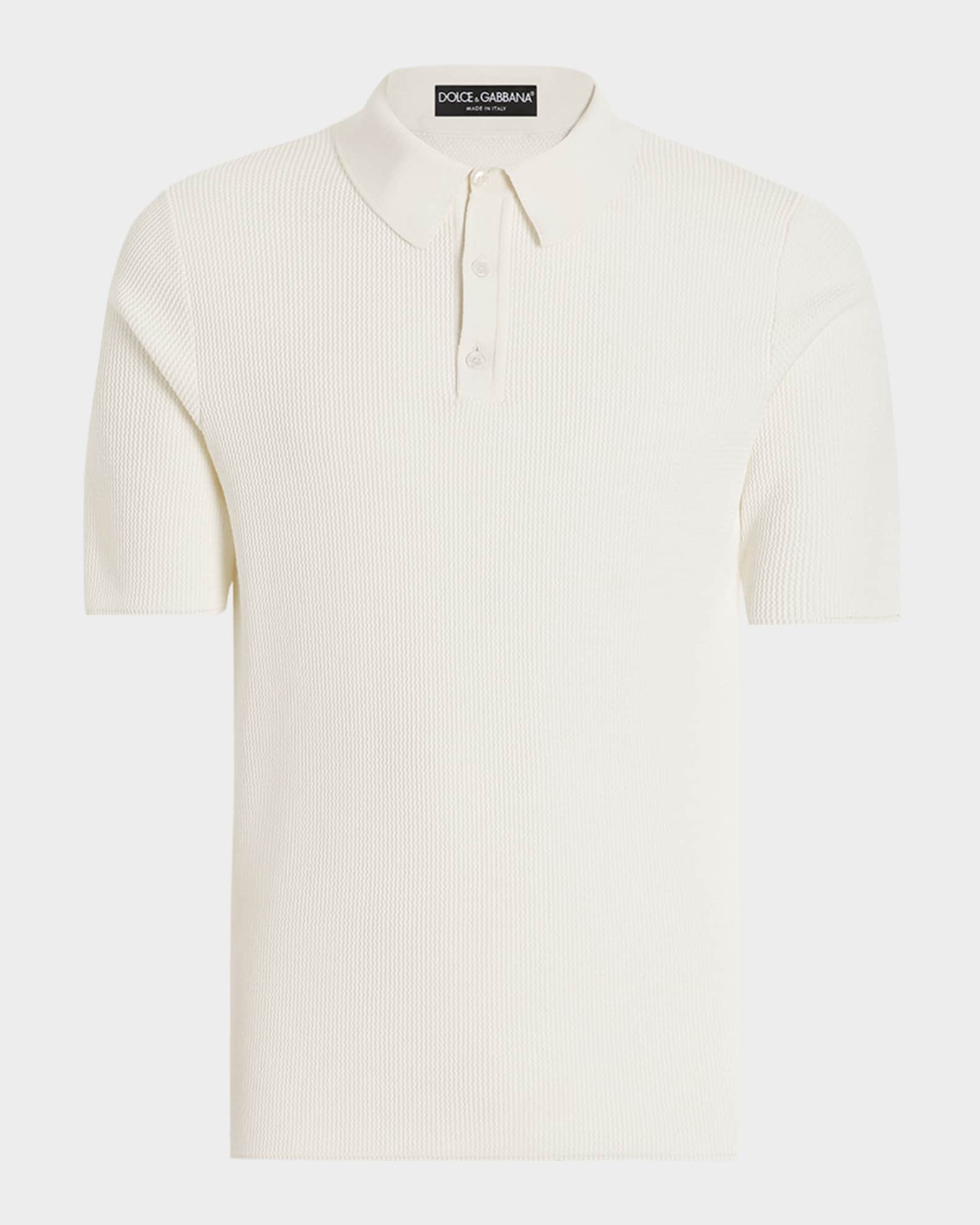 Men's Short-Sleeve Knit Polo Shirt  0
