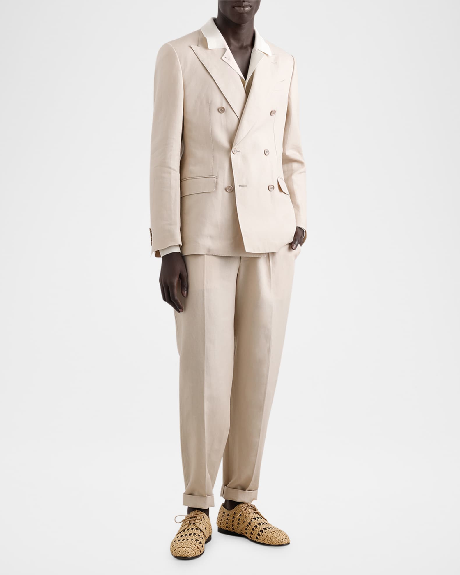 Men's Deconstructed Linen Sport Coat 1