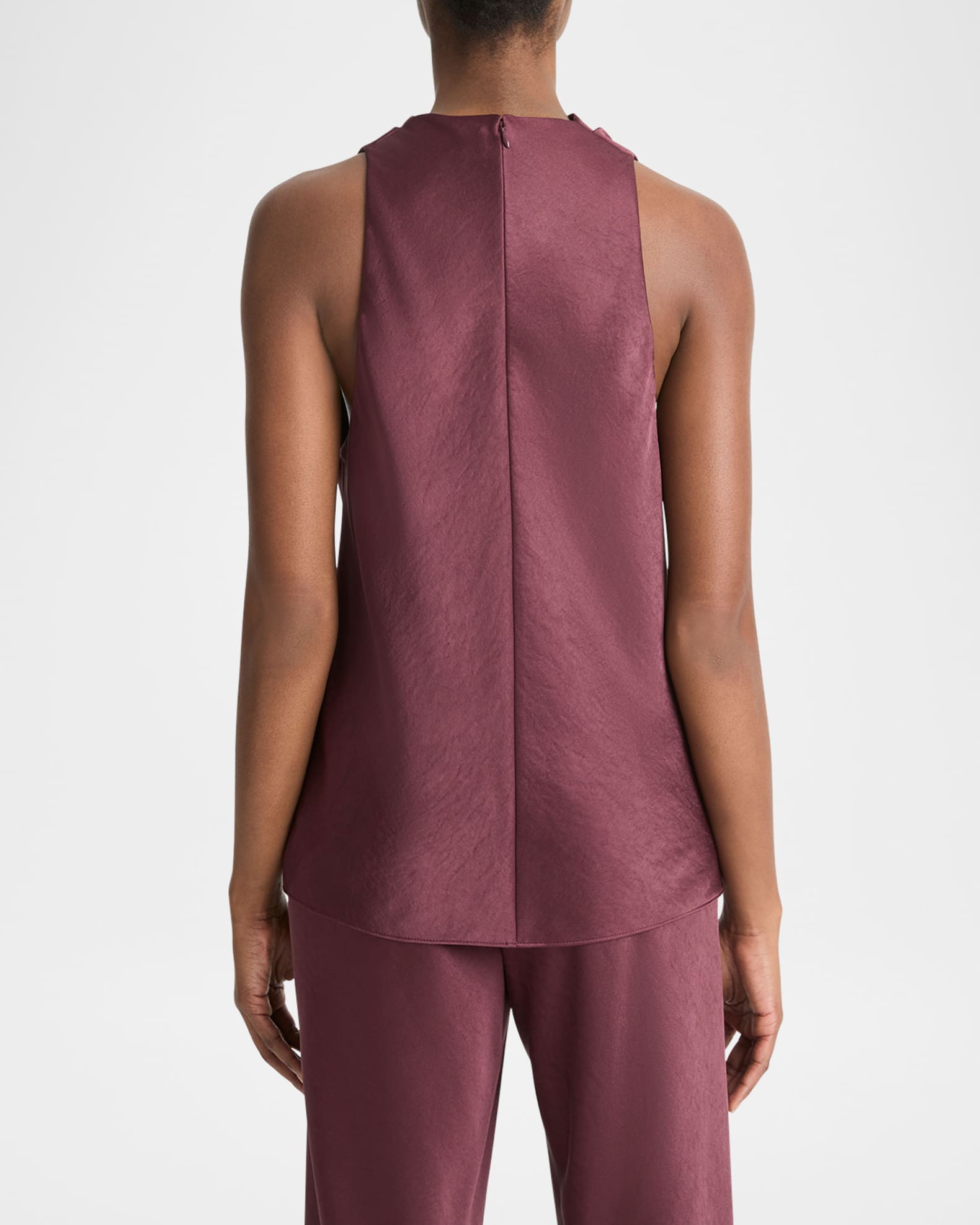 Cowl Neck Bias Top, Bronze Shimmer