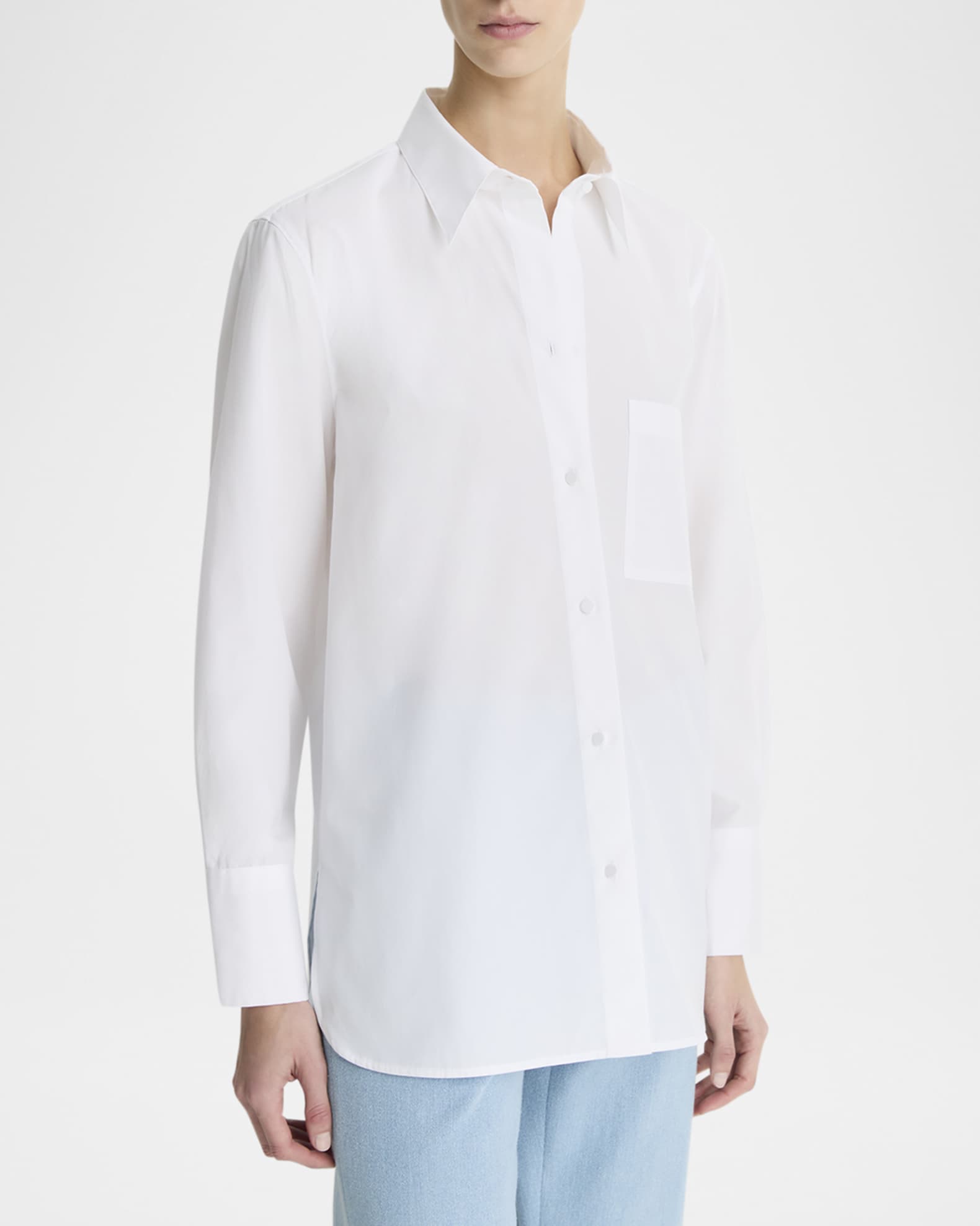 Vince Button-Down Cotton Shirt | Neiman Marcus