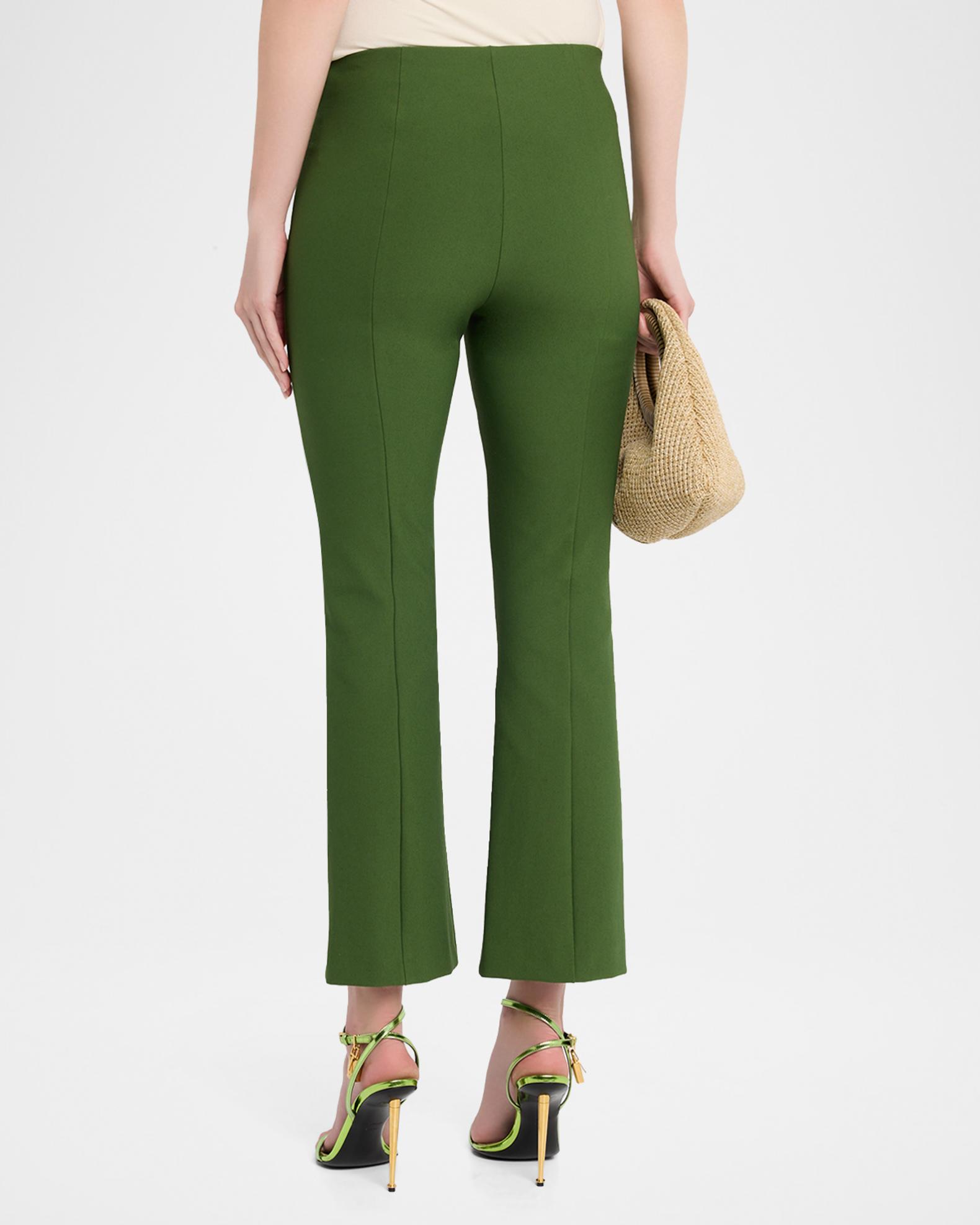 Cropped Flare-Leg Pintuck Pants | Neiman Marcus