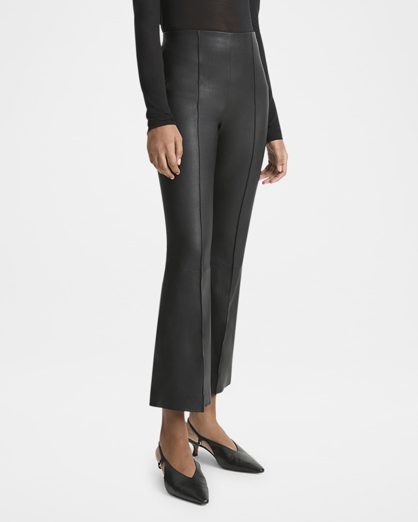 Vince cropped leather leggings discount