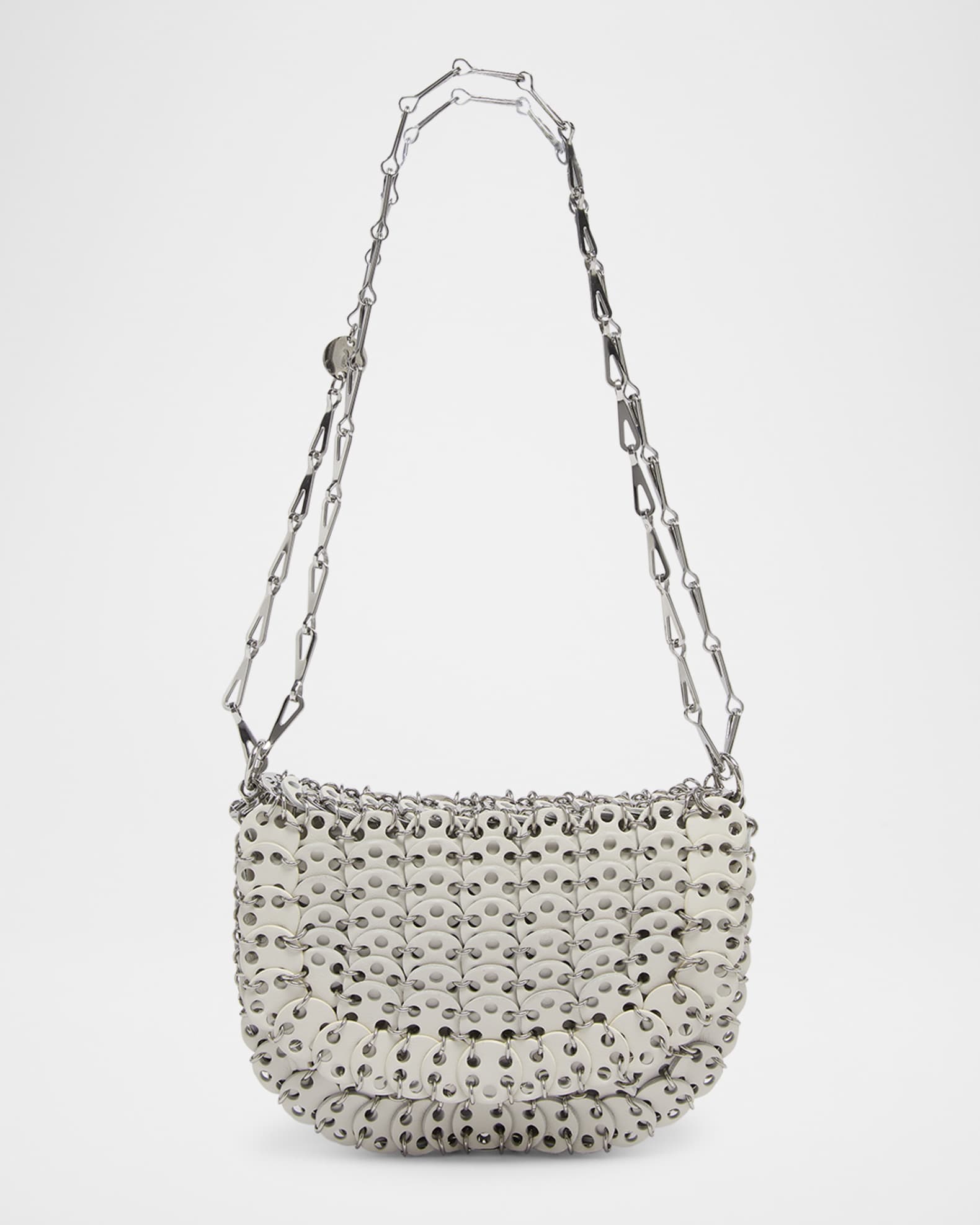 Sac a Main Disc-Link Leather Shoulder Bag 0