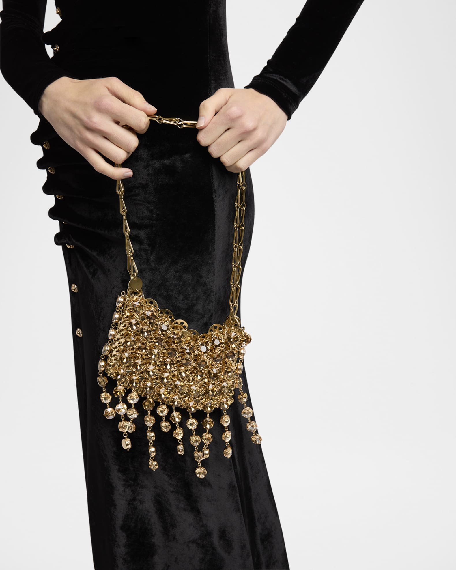 Sac a Main Disc Gradient Strass Shoulder Bag 1