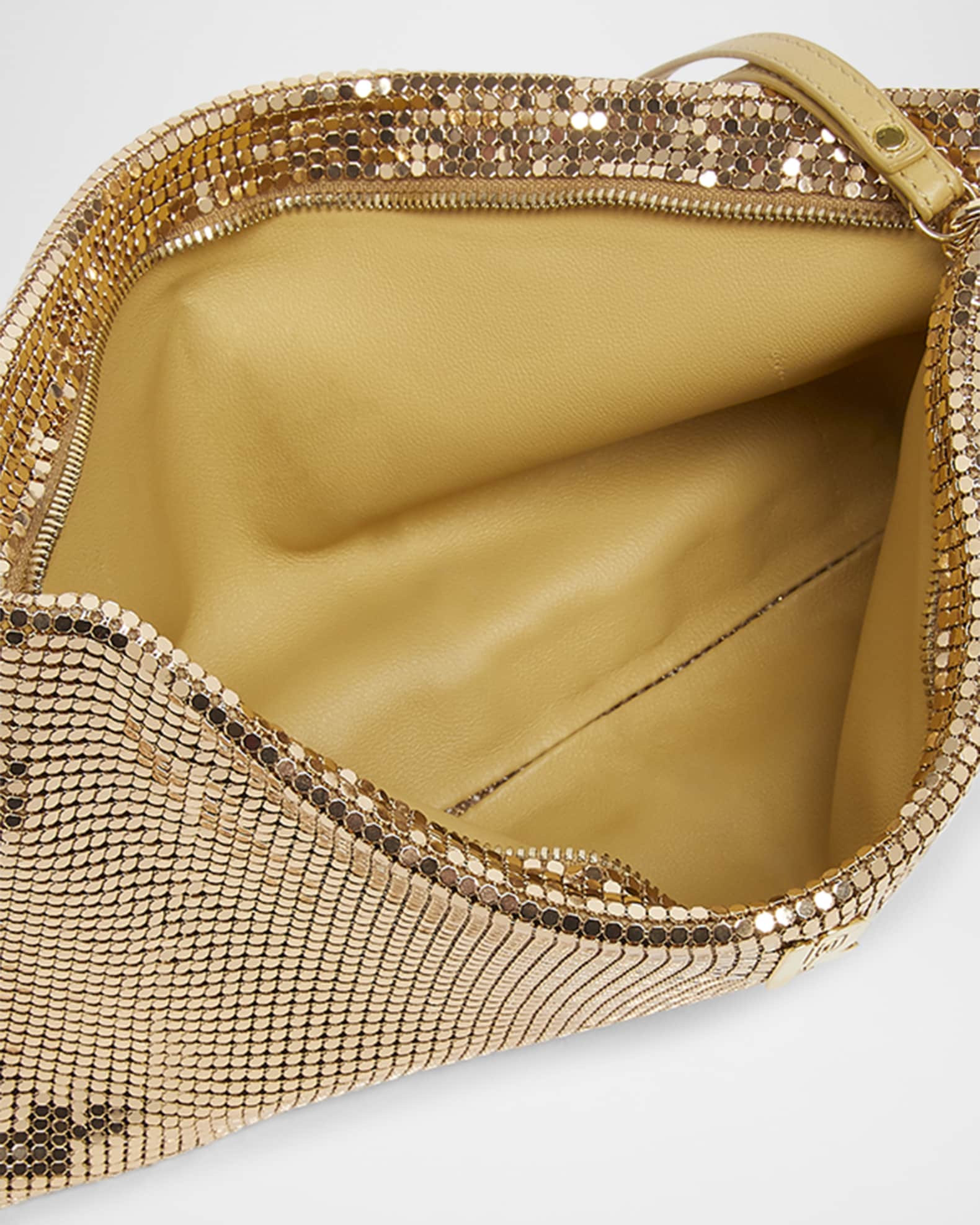 Rabanne Mesh Pochette Wristlet Neiman Marcus