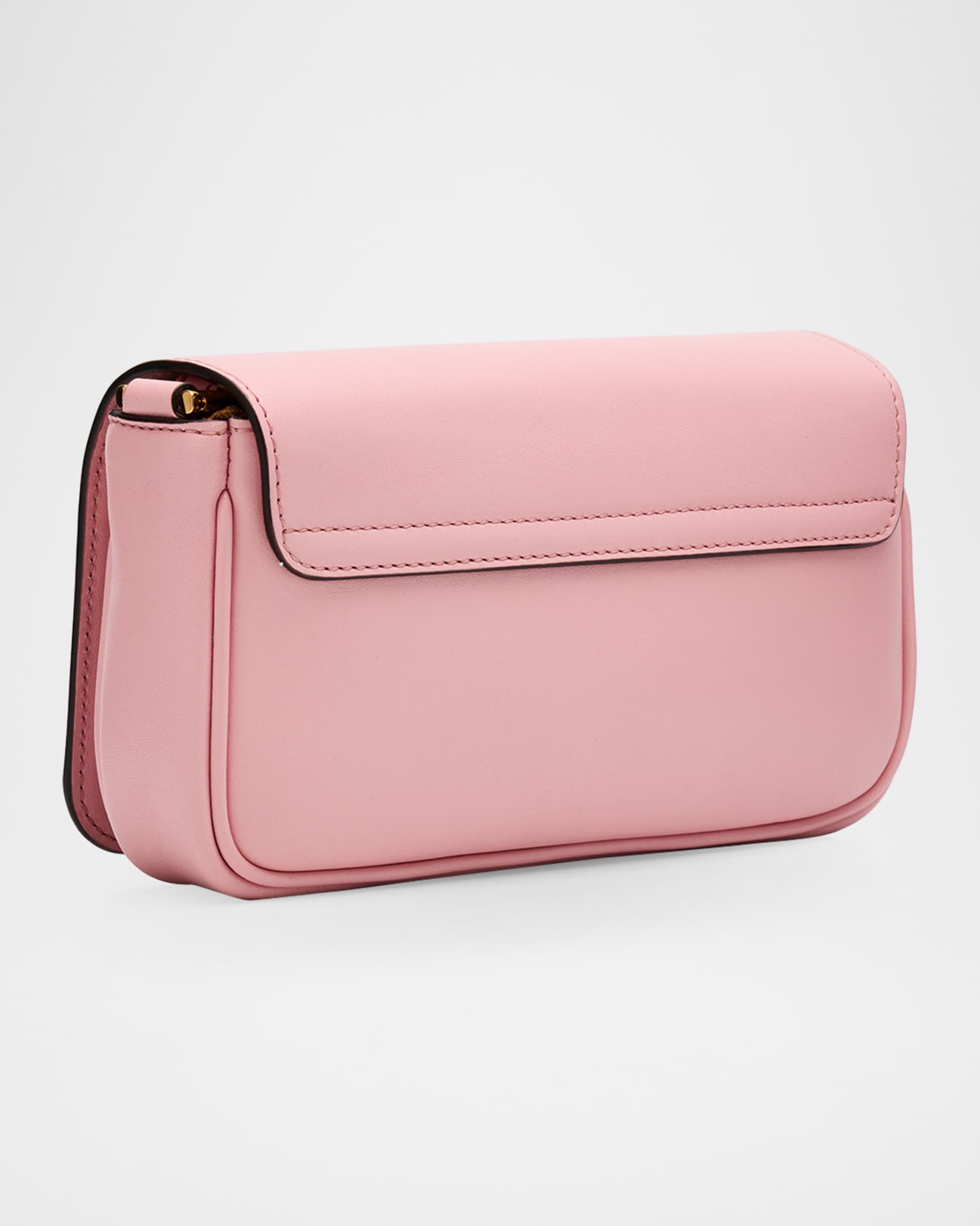 Versace Tag Mini Flap Leather Shoulder Bag | Neiman Marcus