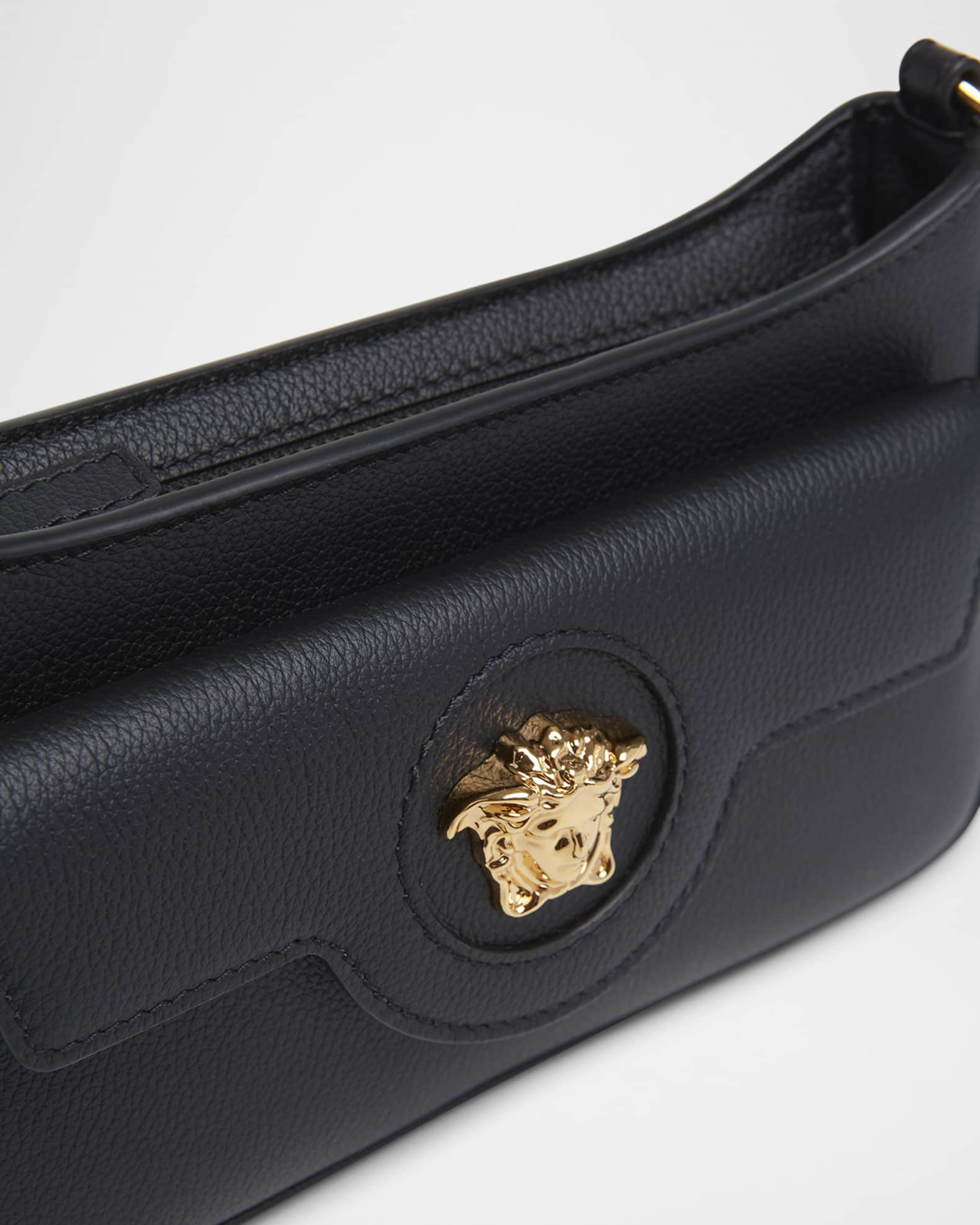 Versace La Medusa Mini Leather Crossbody Bag | Neiman Marcus