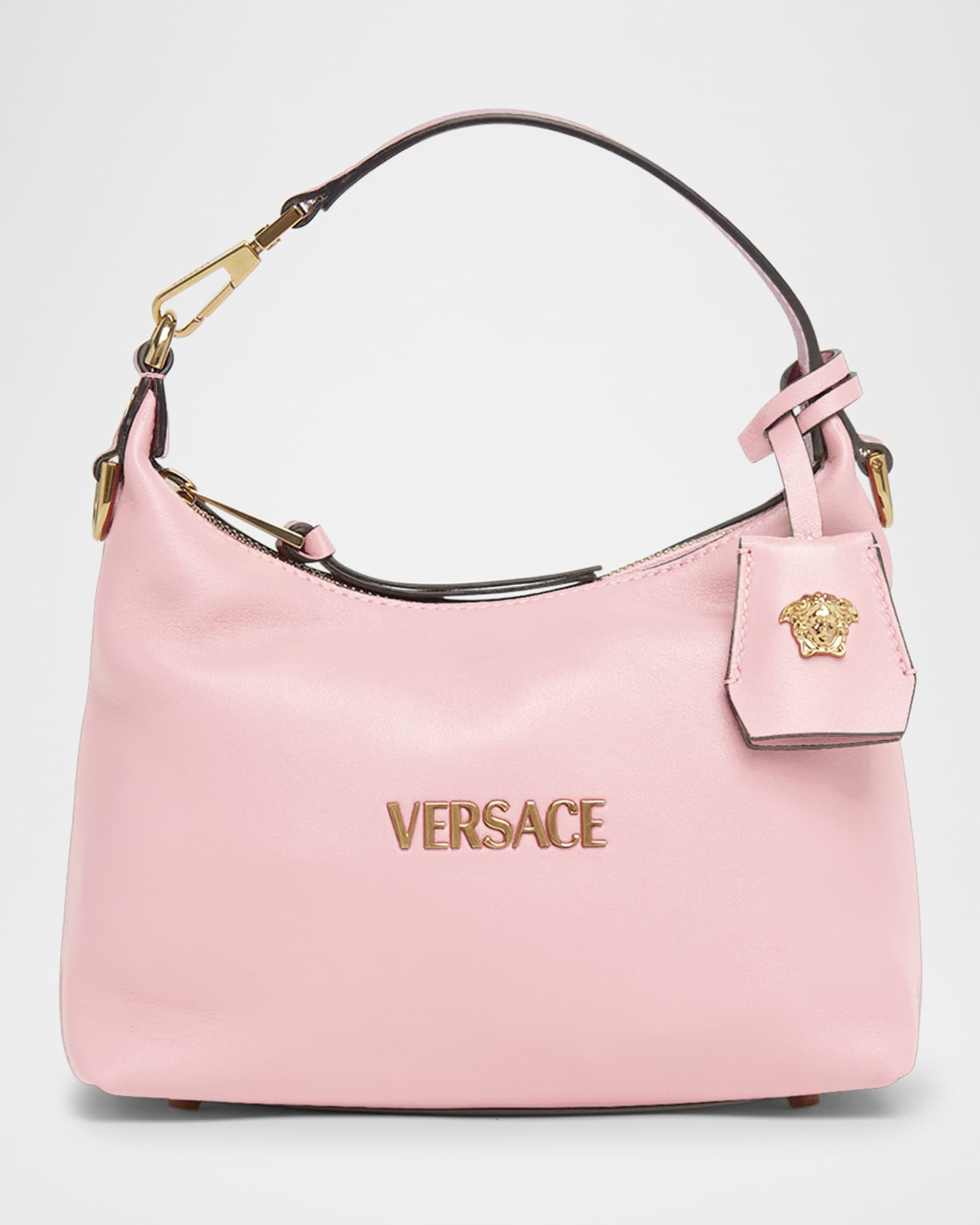 Versace La Medusa Lambskin Crossbody Bag English Rose