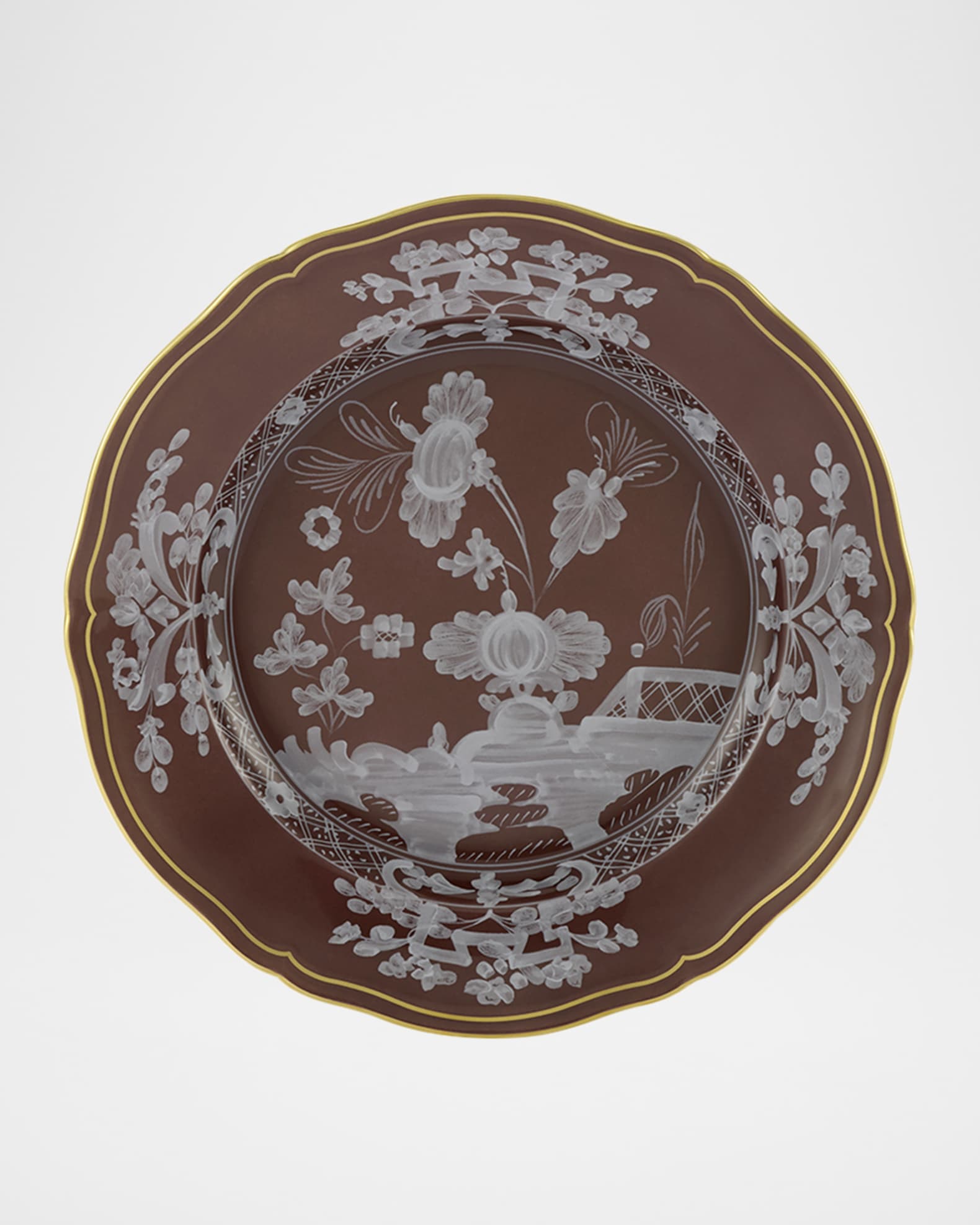 GINORI 1735 Oriente Italiano Castagna Dessert Plate | Neiman Marcus