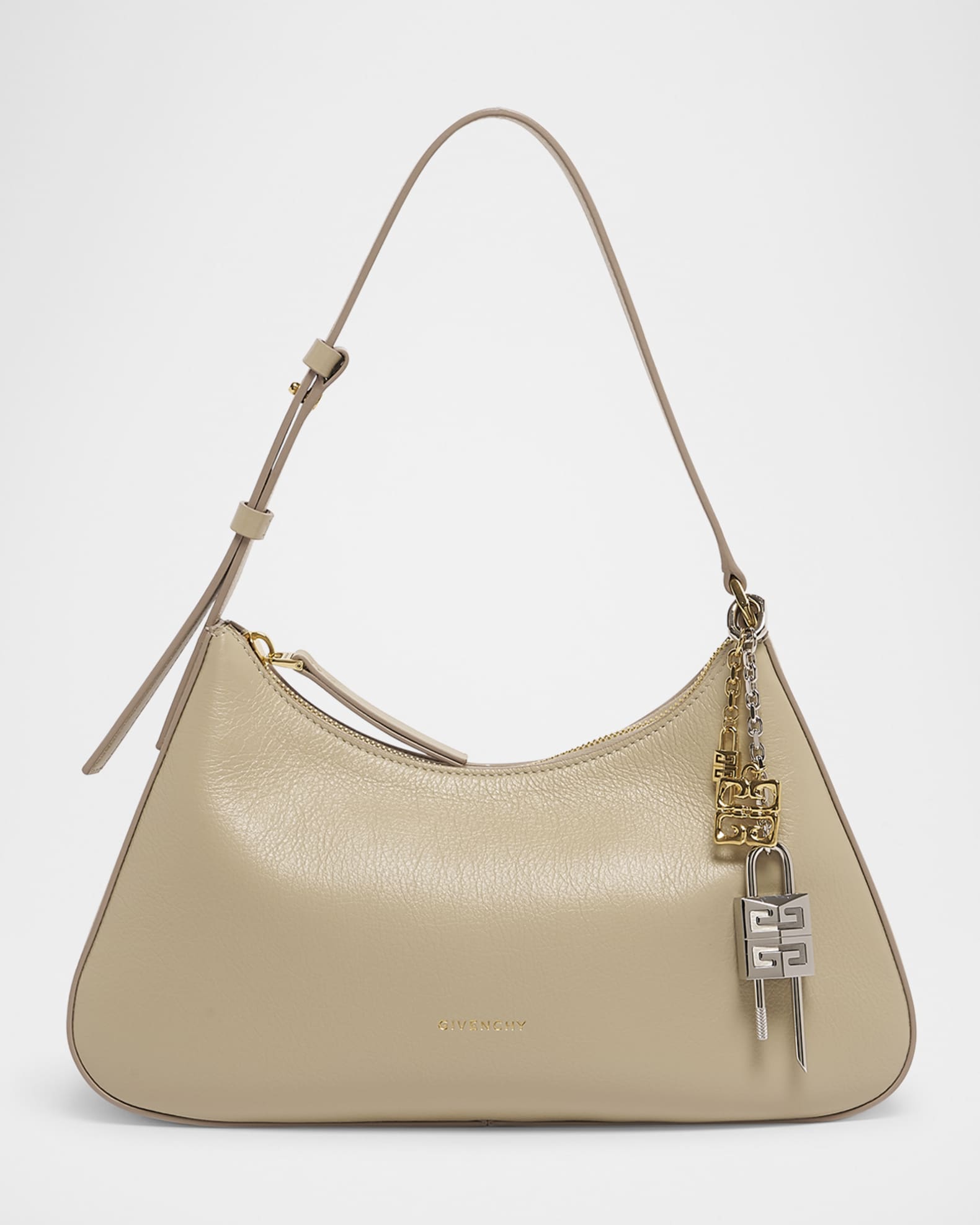 Lucky Small Lock Shoulder Bag in Leather 0