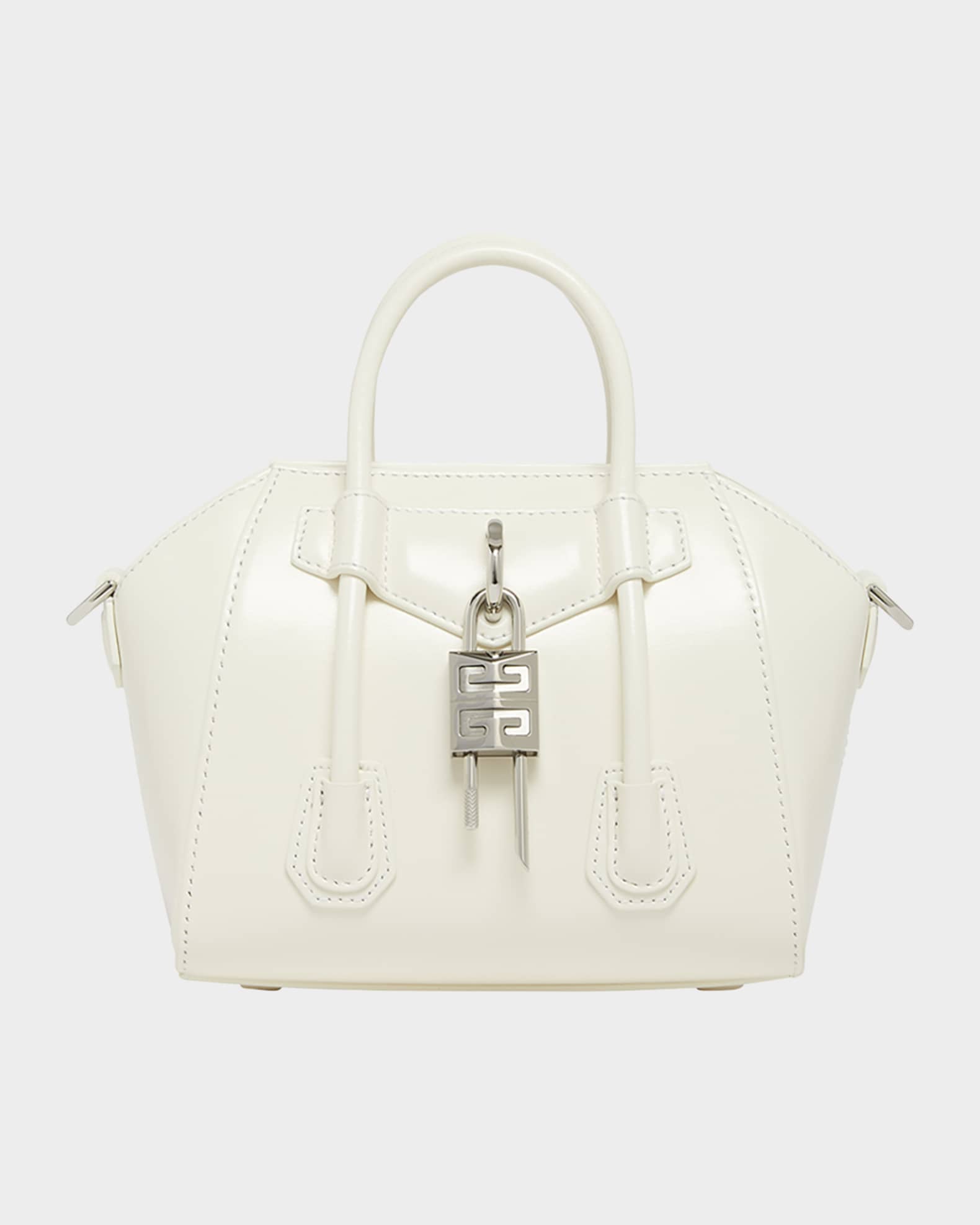 Givenchy Antigona Lock Toy Top-Handle Bag in Leather Givenchy Antigona Lock Toy Top-Handle Bag in Leather