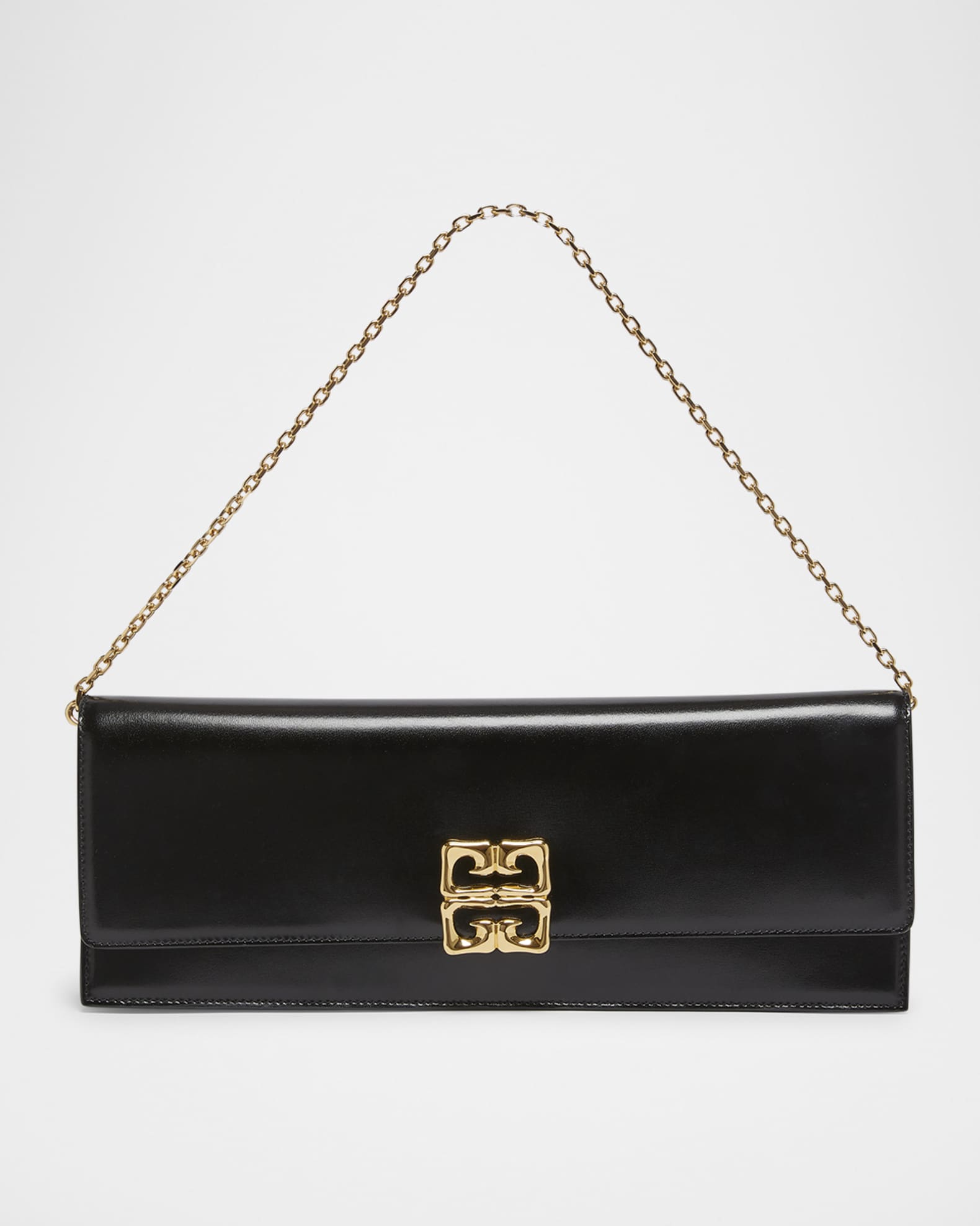 4G Liquid Long Clutch Bag in Leather 0
