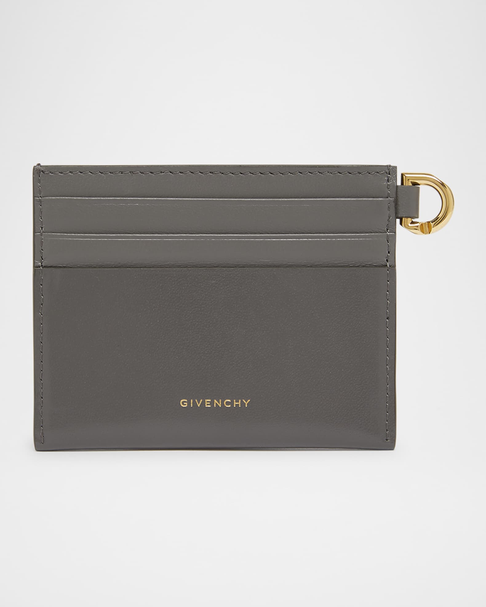 GIVENCHY ラミネートカーフスキン ベベルウォレット_4G Liquid 4G Liquid wallet in Box leather in - natural beige | Givenchy US