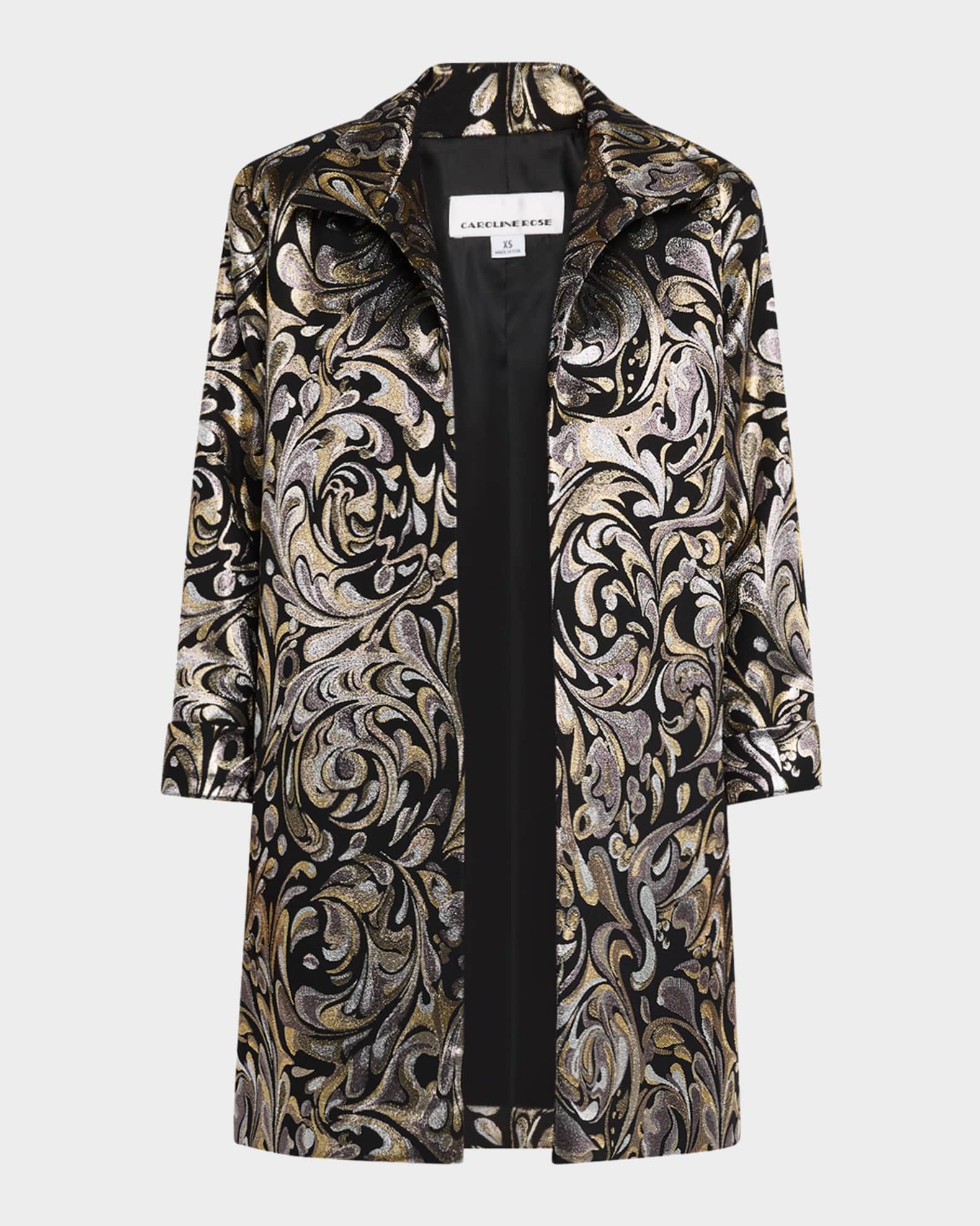 Metallic Jacquard Statement Jacket