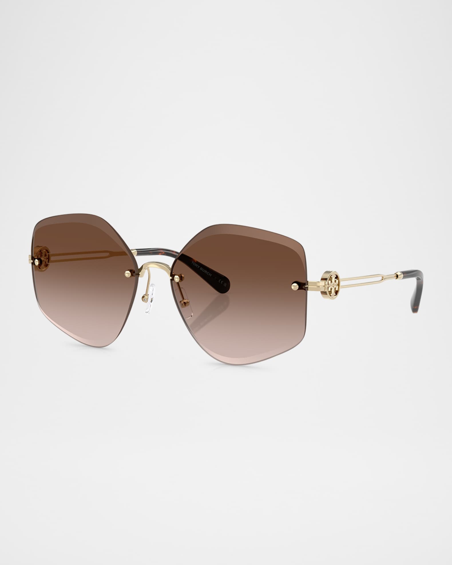 Tory Burch TY6111 Geometric Sunglasses Neiman Marcus