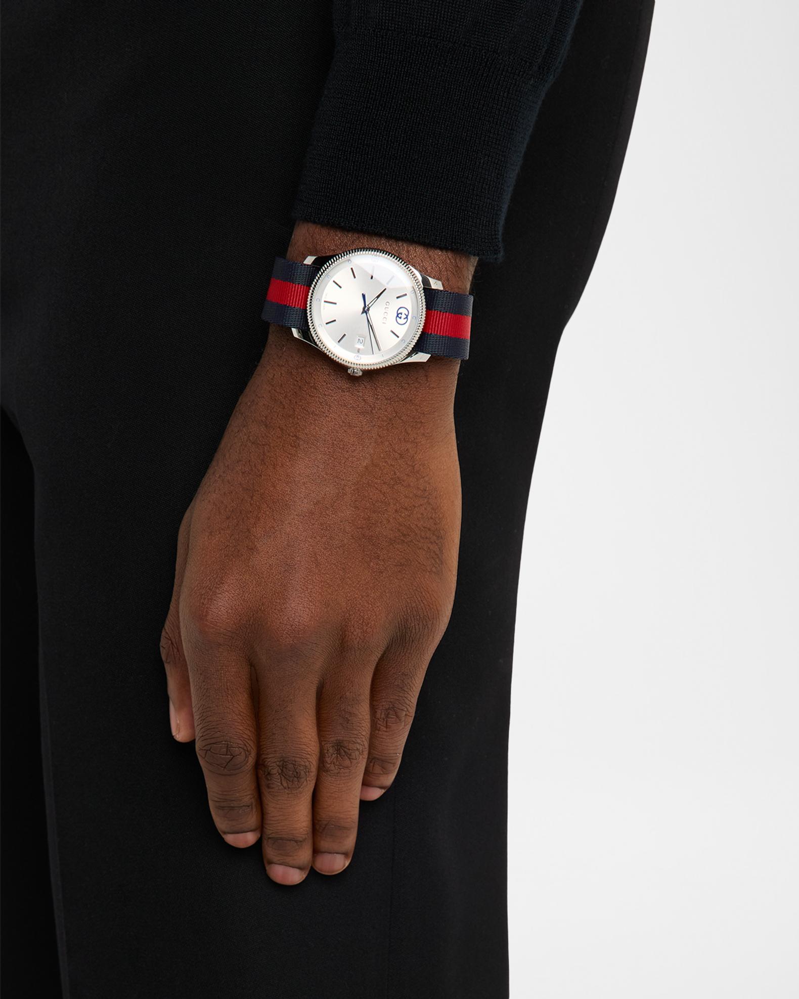 Gucci Men's G-Timeless Nylon-Strap Watch, 38mm | Neiman Marcus