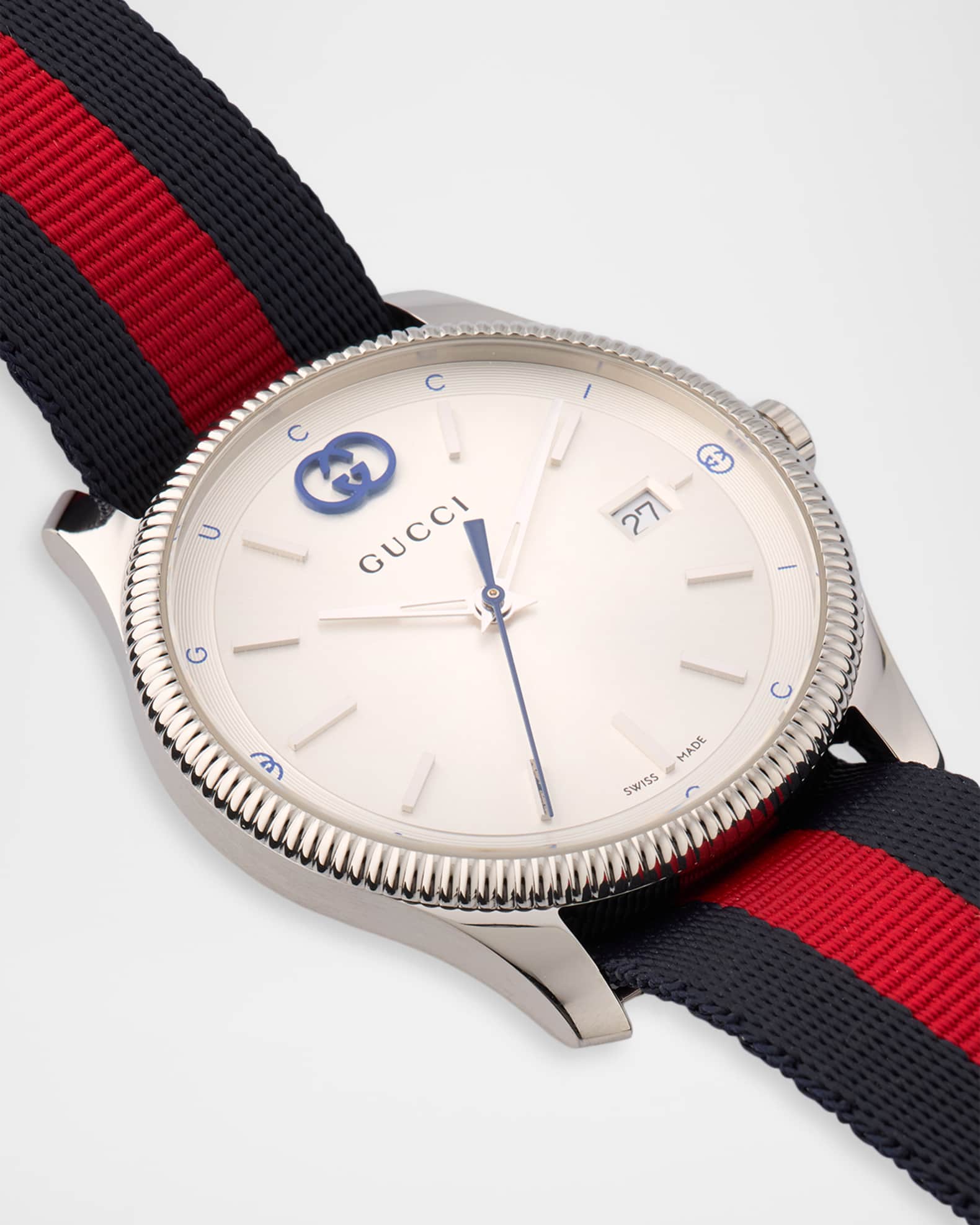 Gucci Men's G-Timeless Nylon-Strap Watch, 38mm | Neiman Marcus