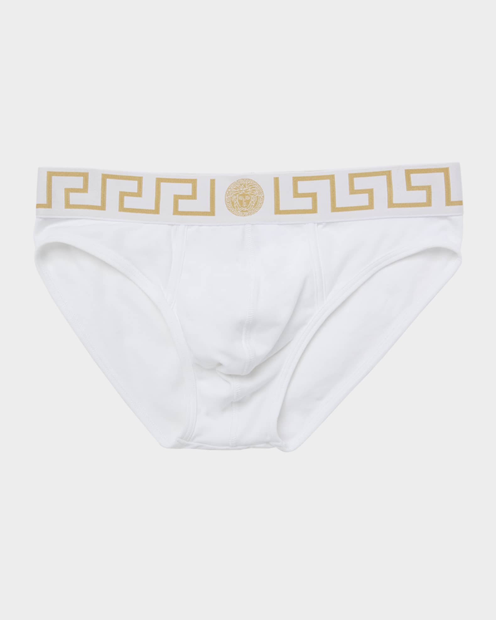Men's Greek Key Organic Cotton Stretch Briefs 0