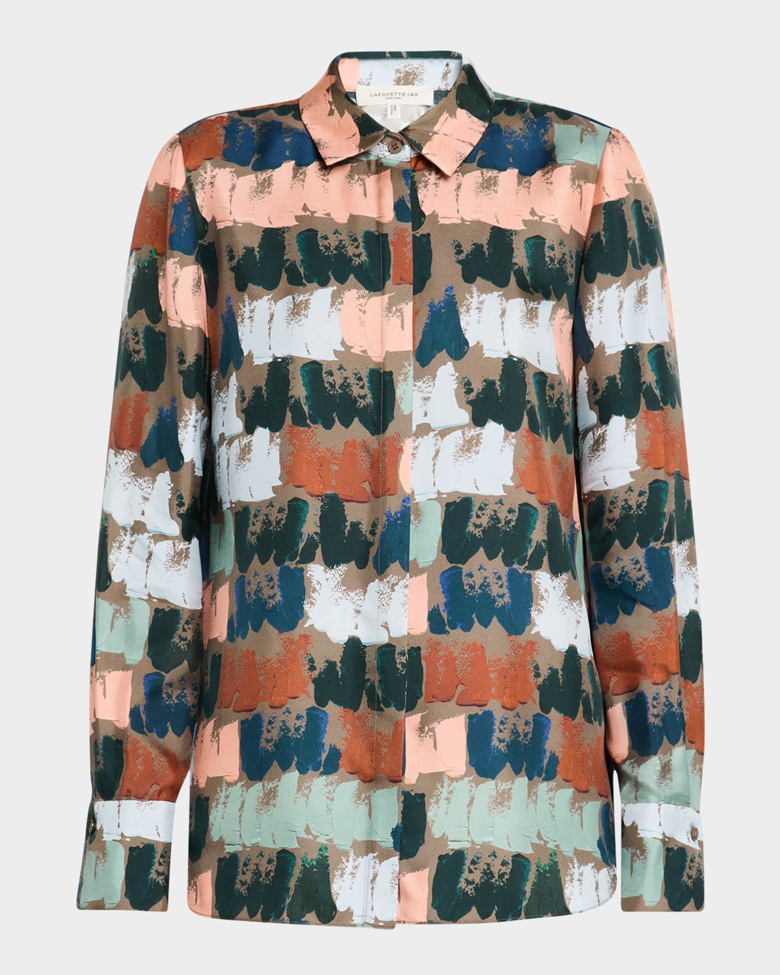 Lafayette Women s Scottie Paint Silk Blouse