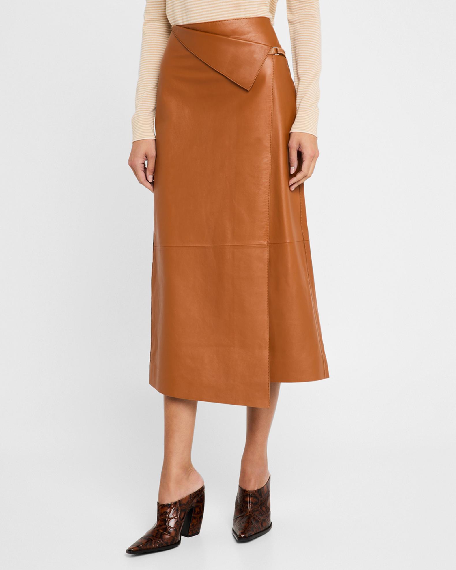 Allegra K Women's Vintage High Waist A-Line PU Leather Midi Skirt – Casual & Chic For Office Or Date