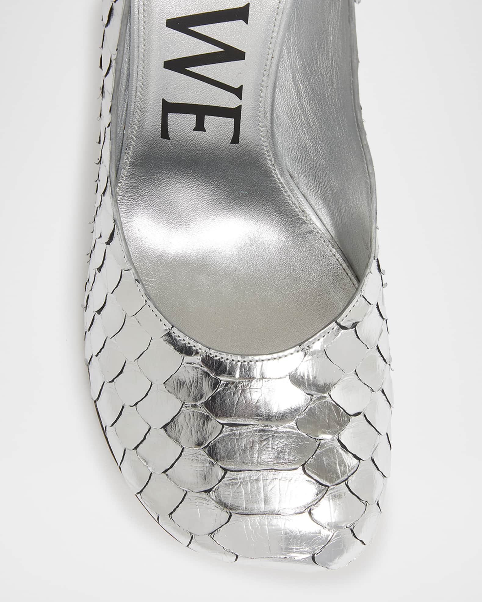 Loewe Toy Metallic Python Pumps | Neiman Marcus