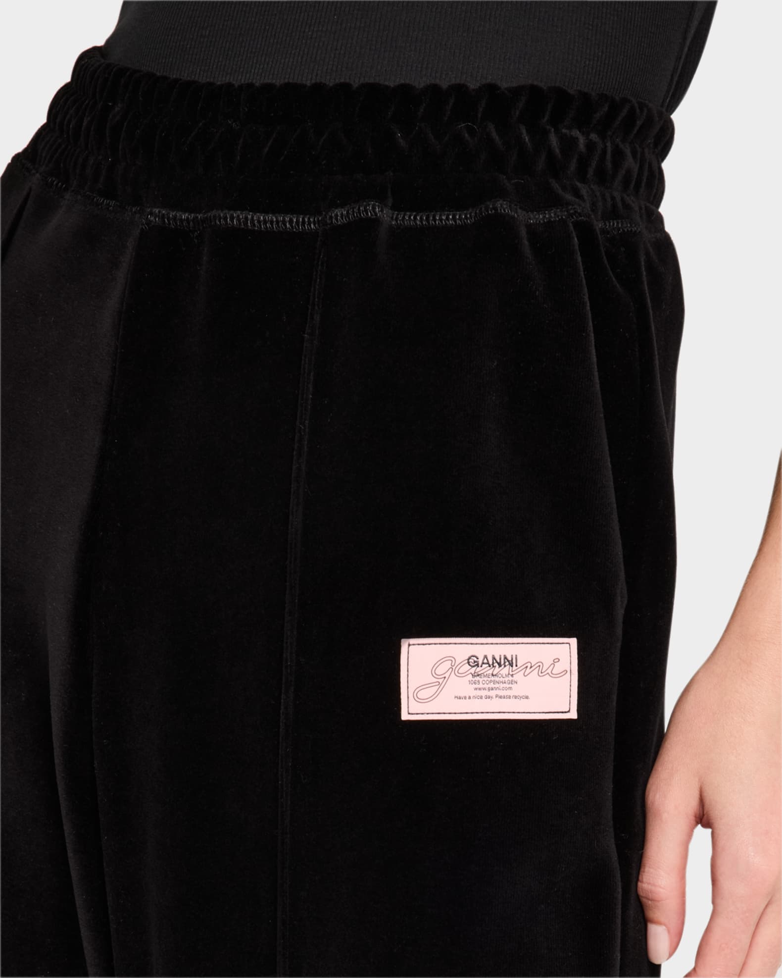 Ganni Heavy Velour Pants | Neiman Marcus