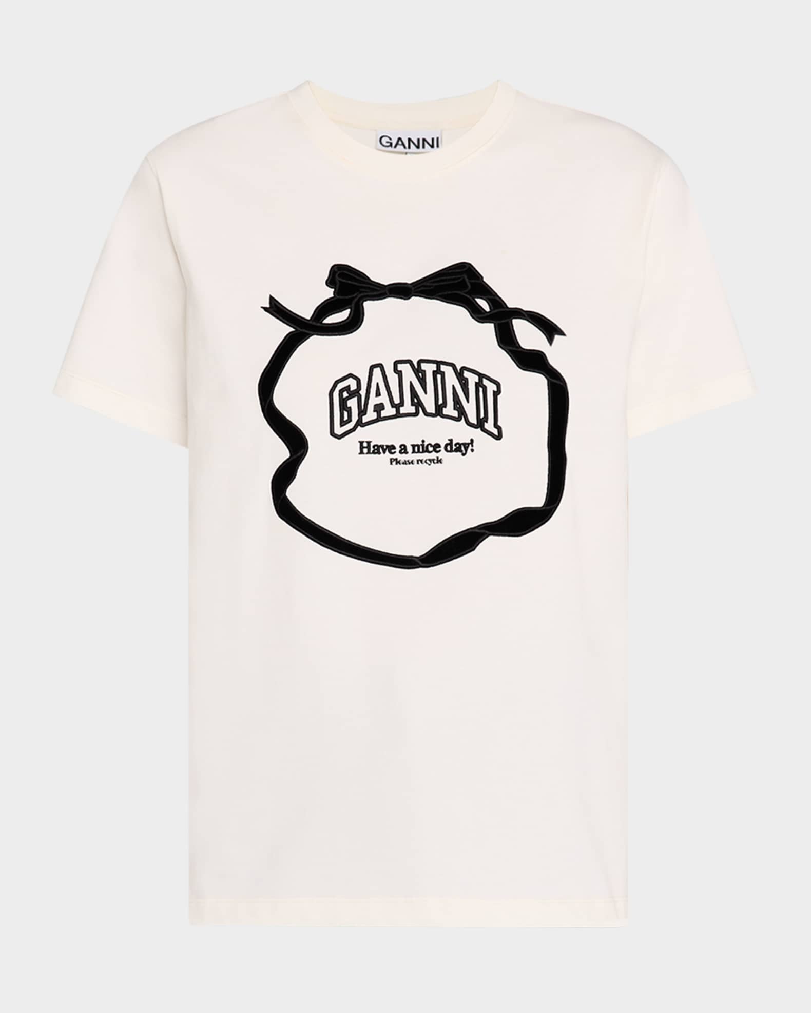Heavy Cotton Relaxed Bow T-Shirt 0