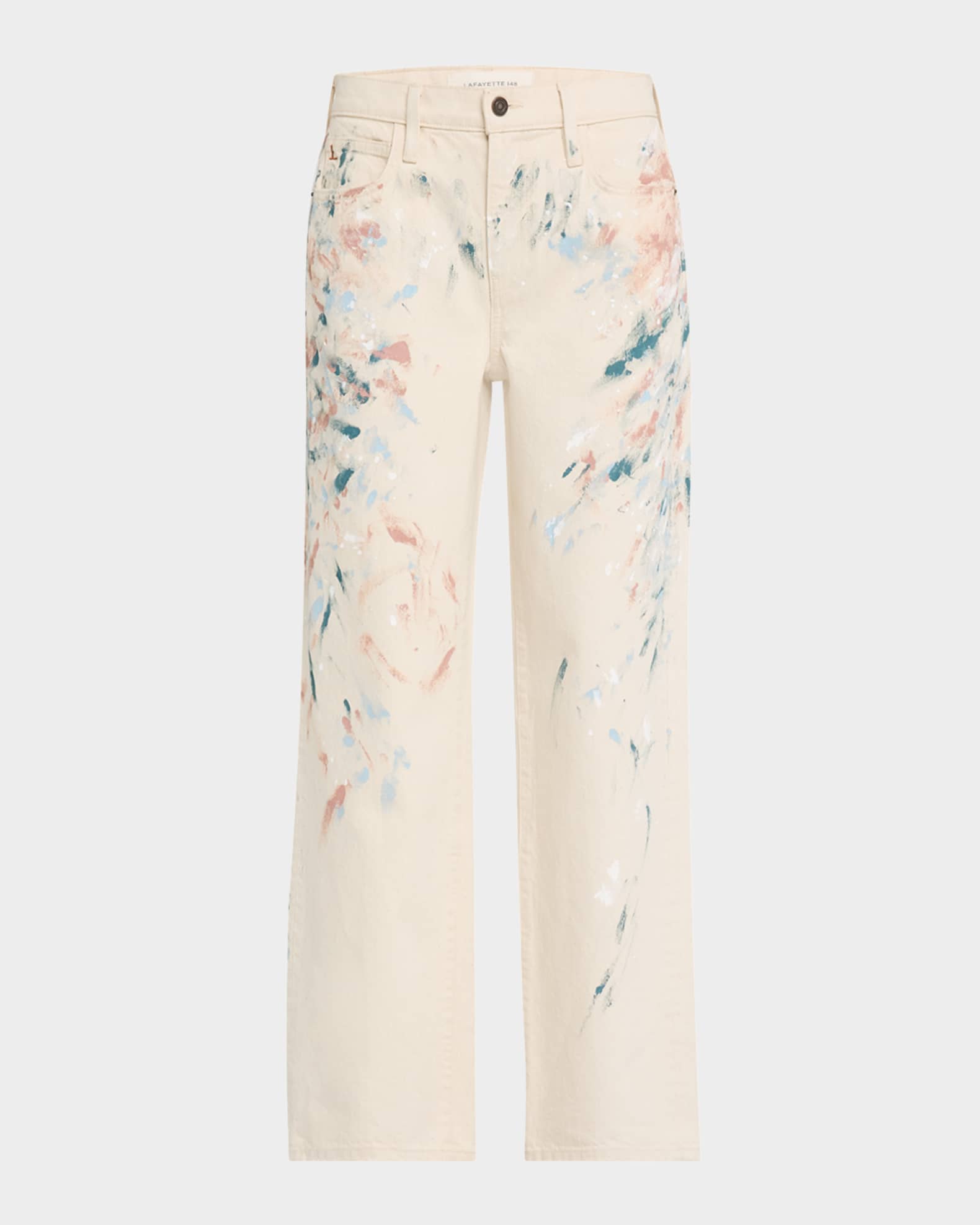 Wyckoff Straight-Leg Paint Stroke Jeans 0