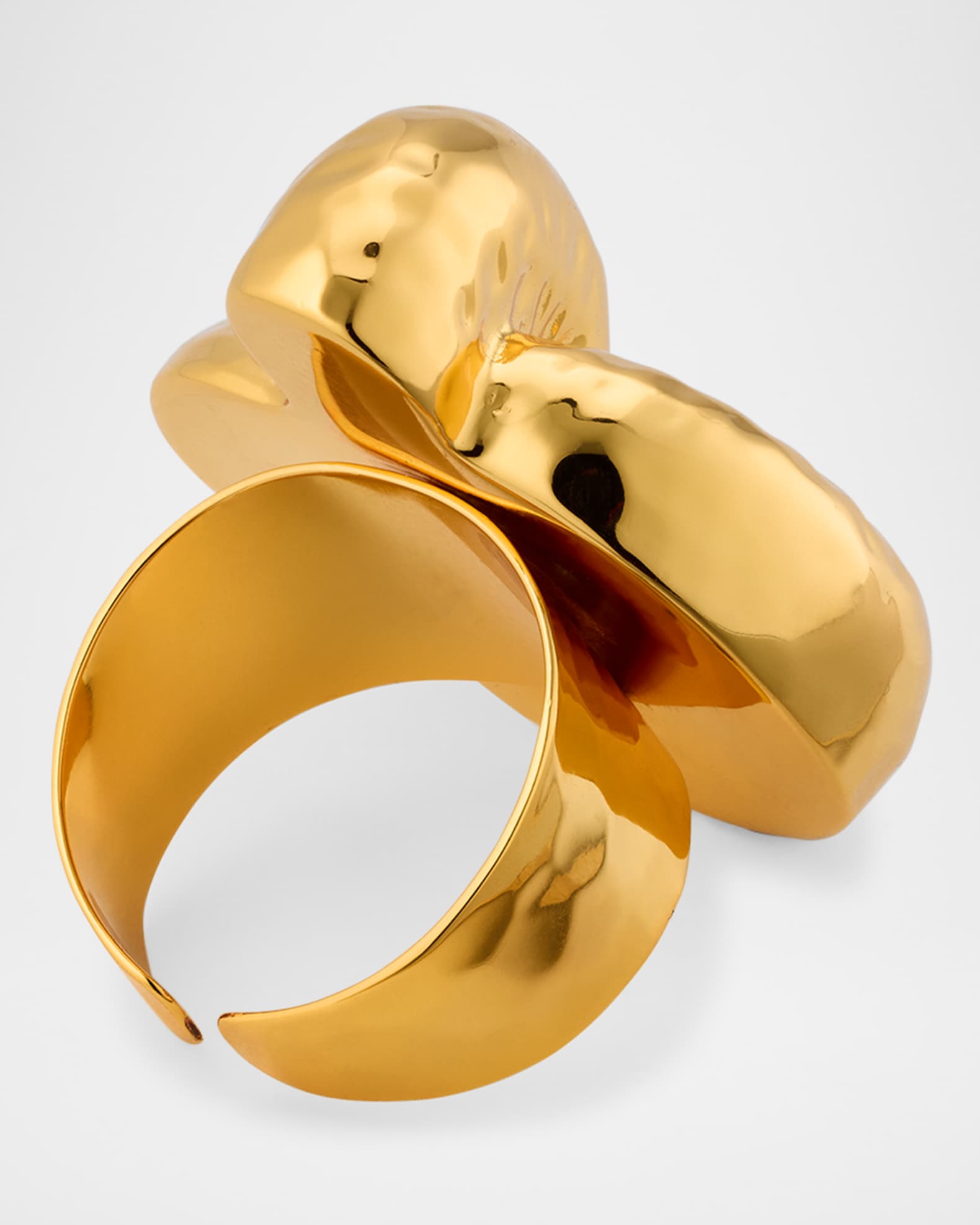 NEST Jewelry Hammered Gold Knot Adjustable Ring Neiman Marcus