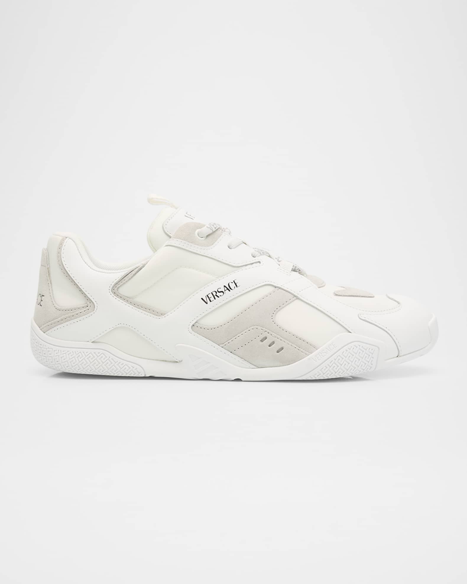 Men's Nylon and Leather Runner Sneakers 0
