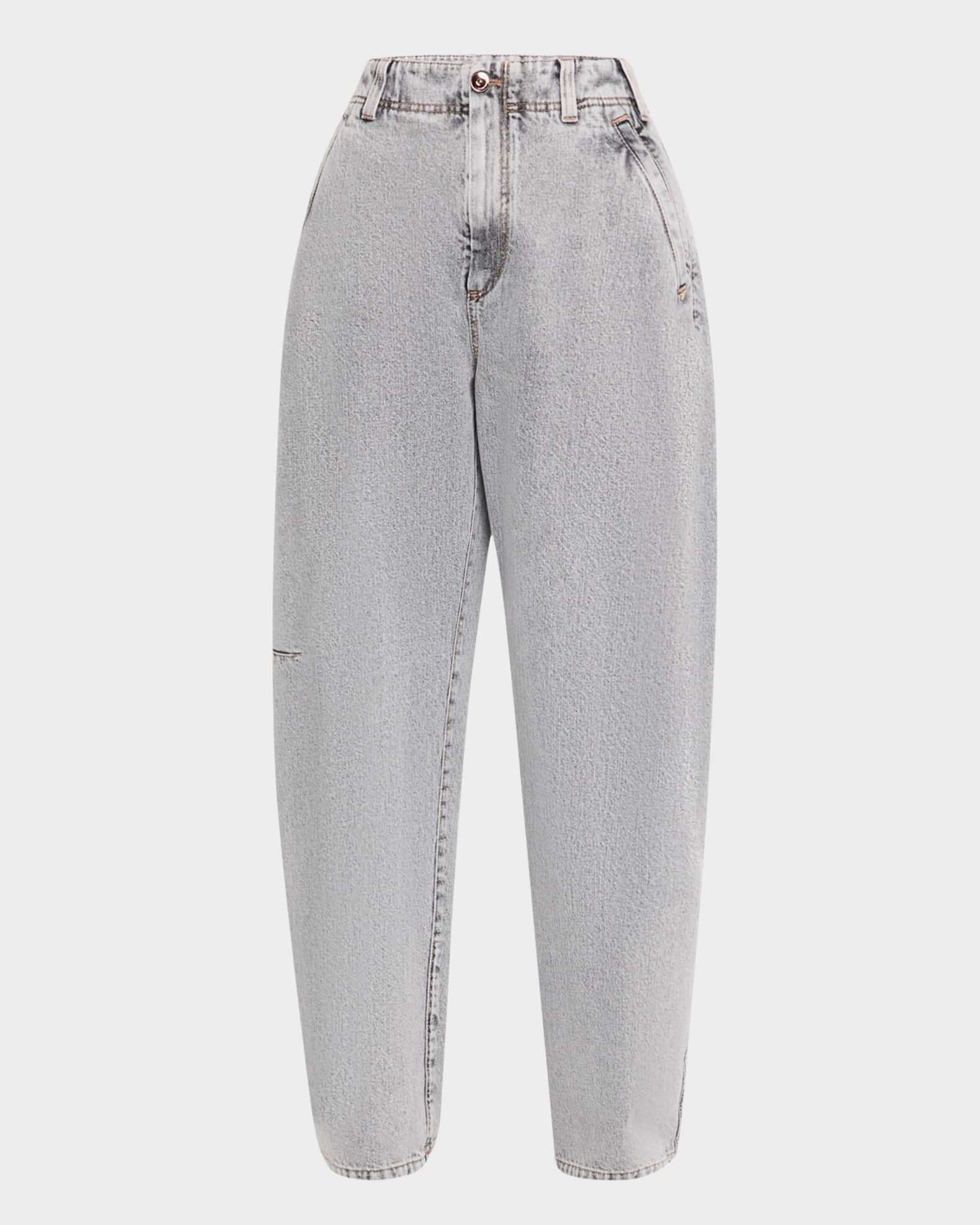 パンツ BRUNELLO CUCINELLI Woman Pants Grey MN05NSQ899 C8125 Brunello Cucinelli Monili Pants Grey