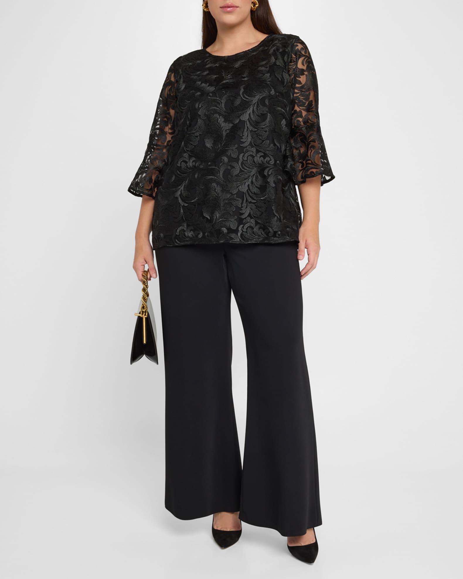 Caroline Rose Plus Plus Size Bella Soiree Lace Tunic Neiman Marcus