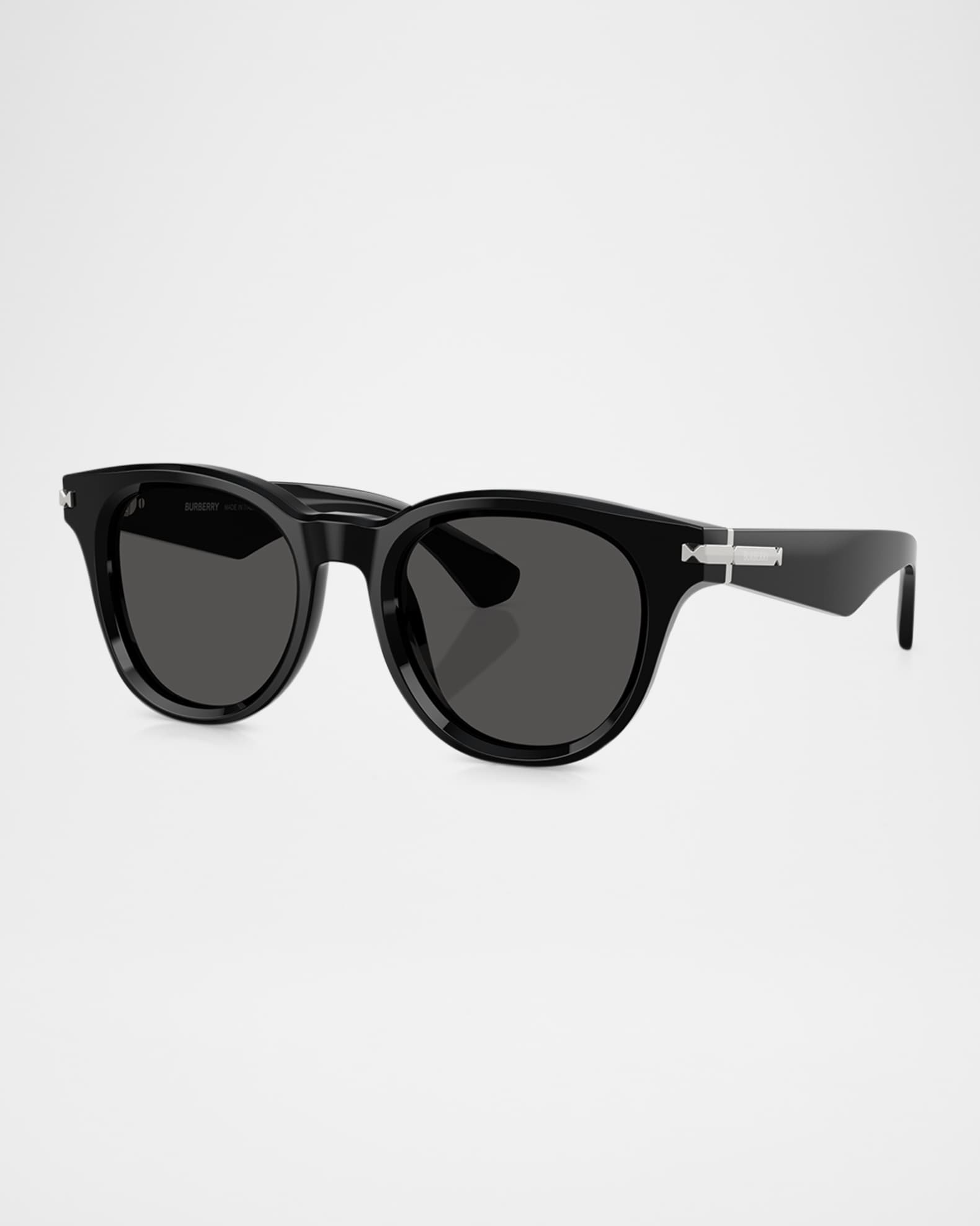 Burberry Men s BE4439F Round Sunglasses Neiman Marcus