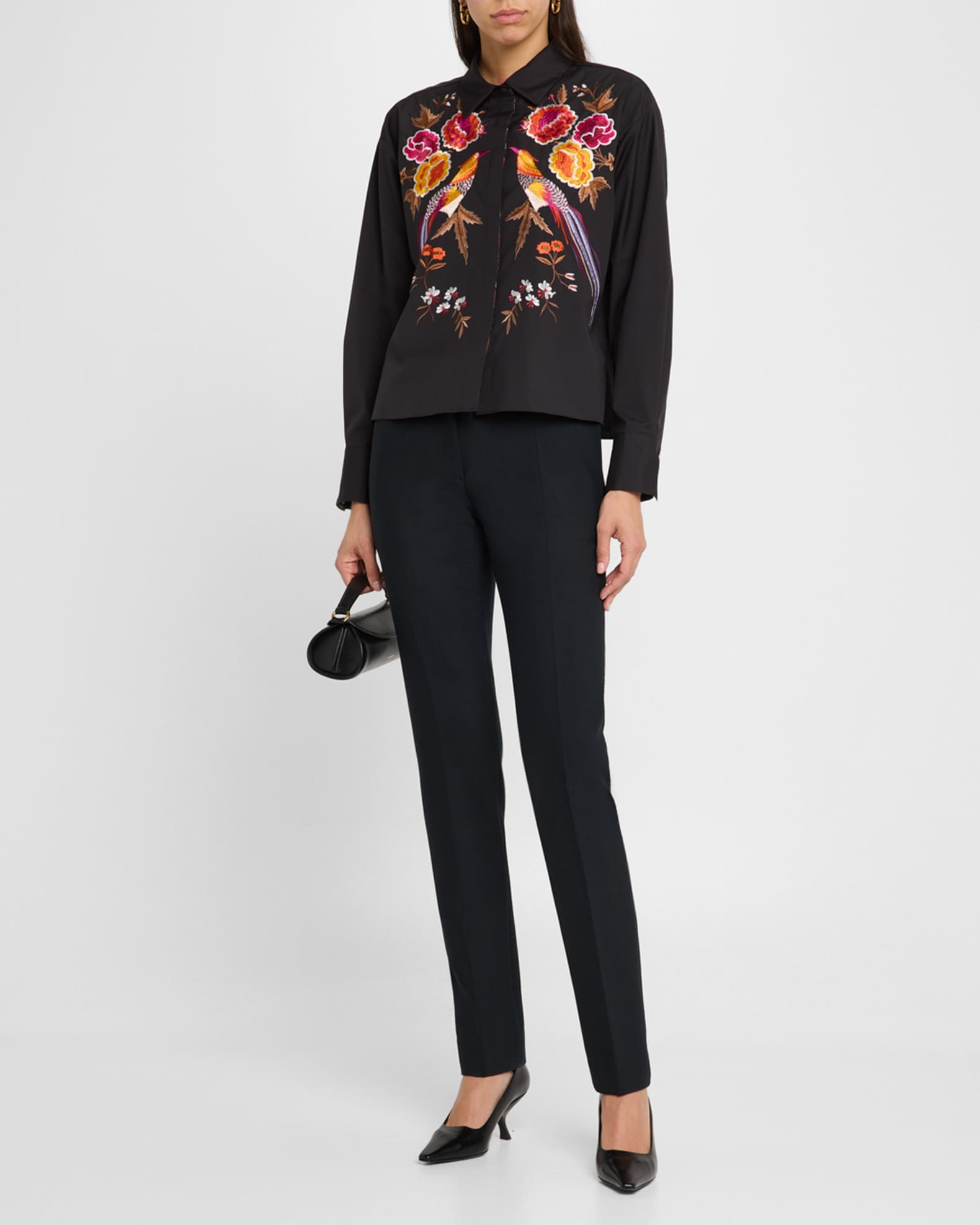 Kinsley Embroidered Button-Down Shirt 1