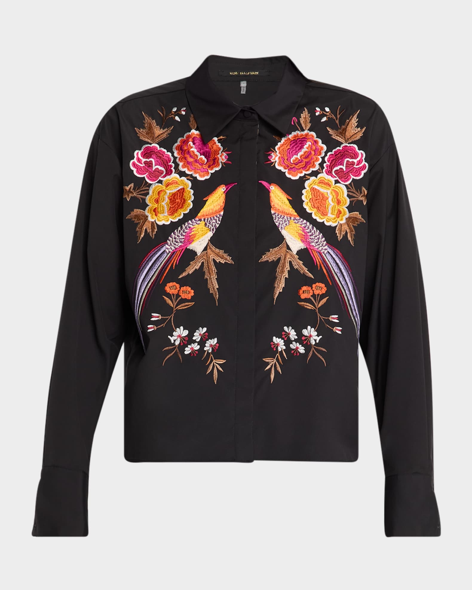 Kinsley Embroidered Button-Down Shirt 0