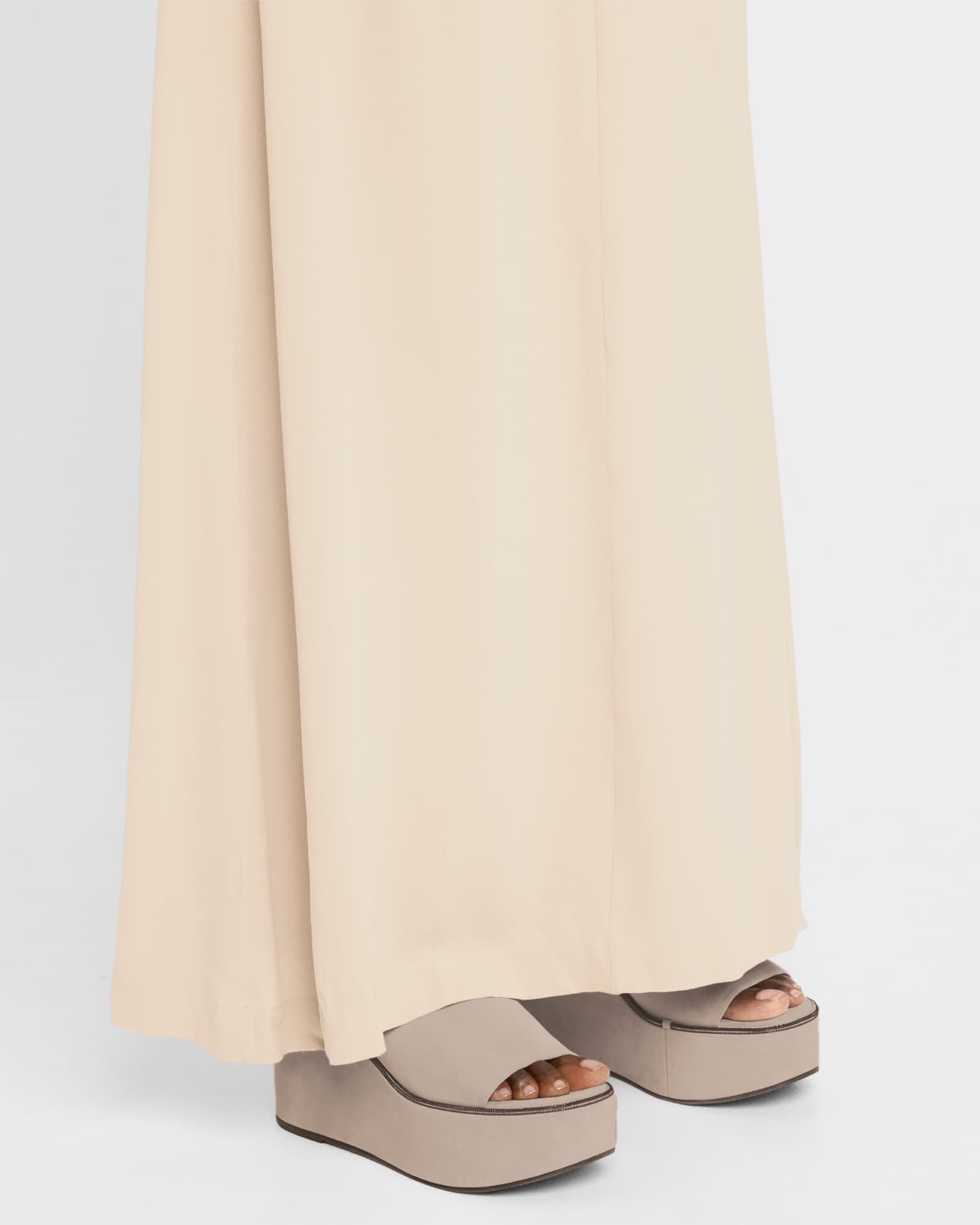 Suede Platform Slide Sandals 1