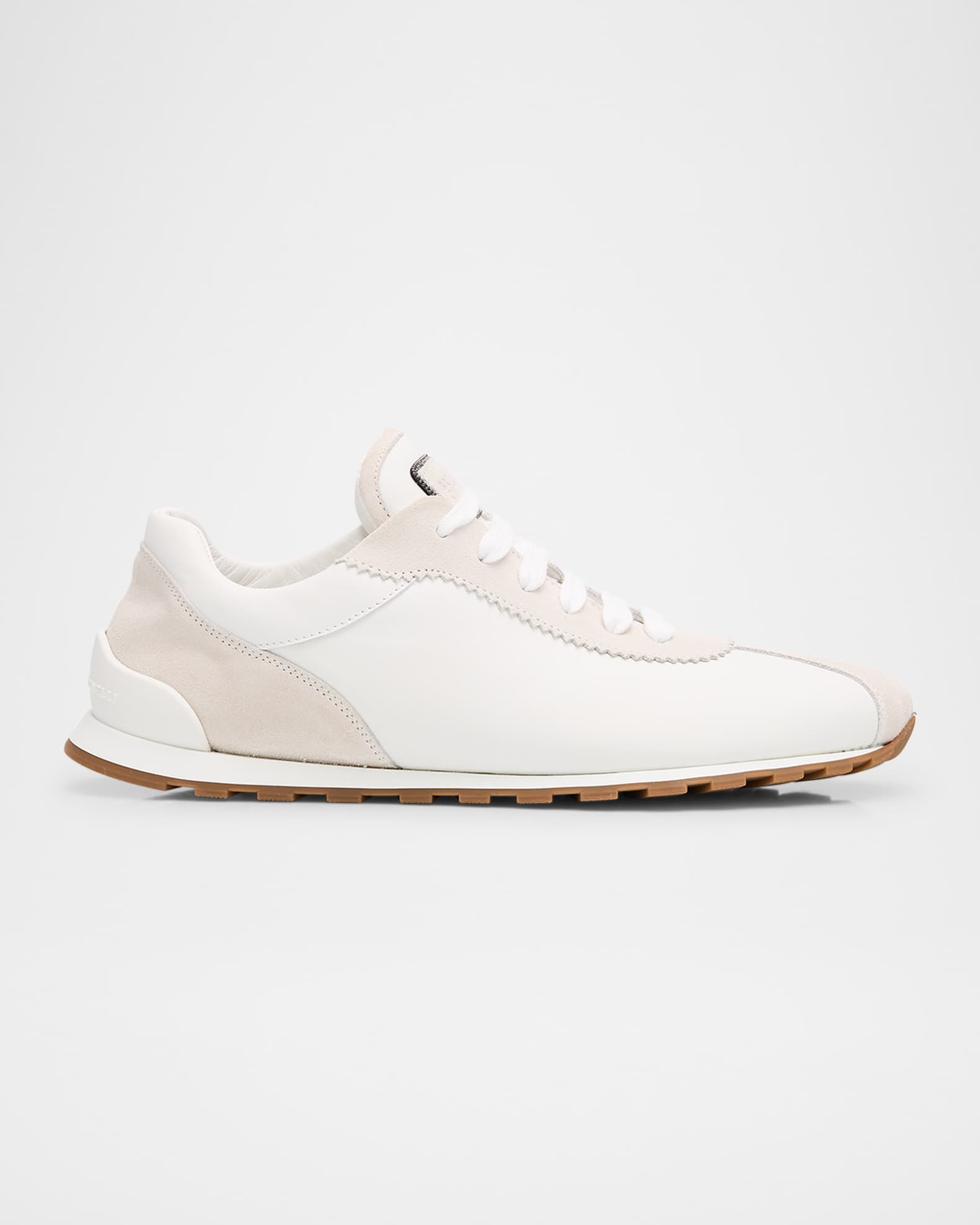 Low-Top Leather Sneakers 0