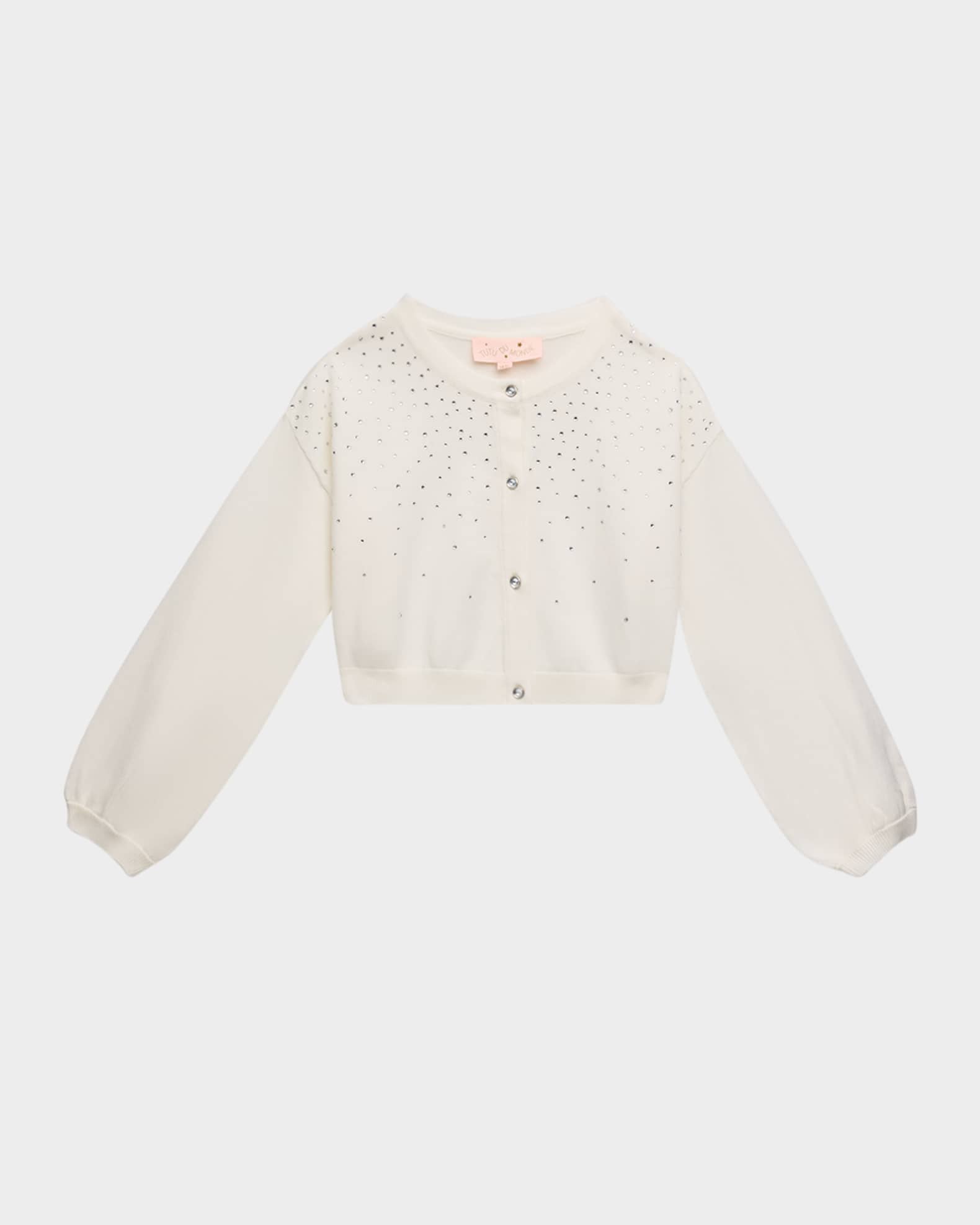 Girl's Embellished Holiday Cardigan 0